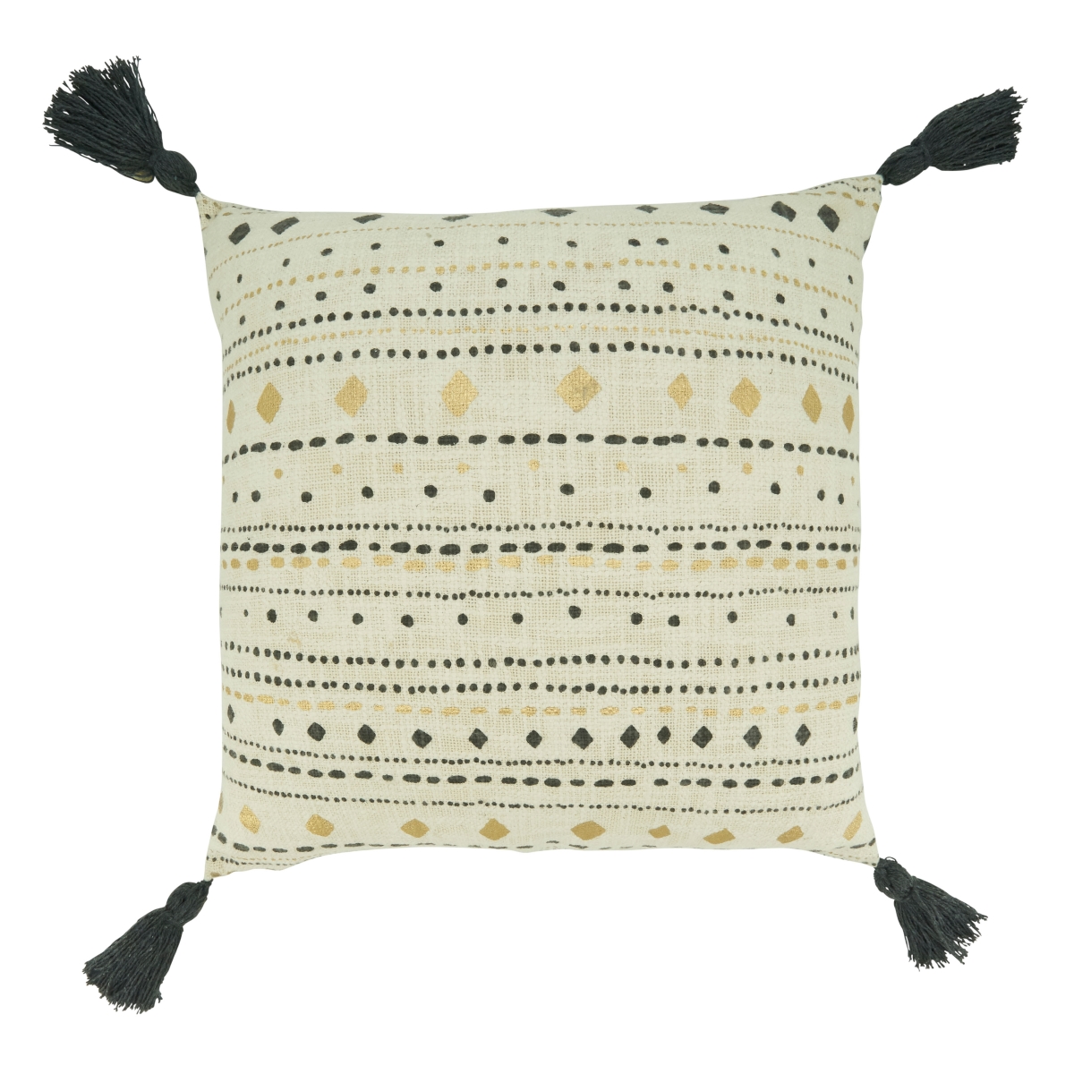 20 x 3.5 x 20 in. Printed Diamond Dash Throw Pillow with Down Filling, Multi Color