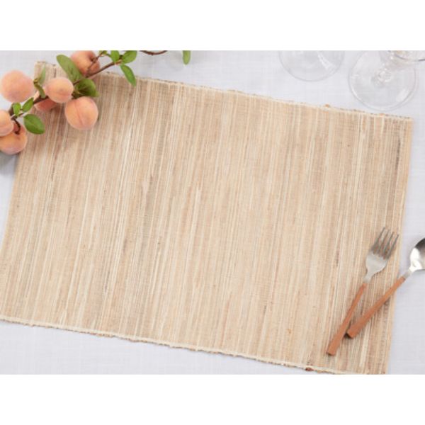 Picture of Saro Lifestyle 221.N1420B 14 x 20 in. Woven Hyacinth Placemats, Natural - Set of 4