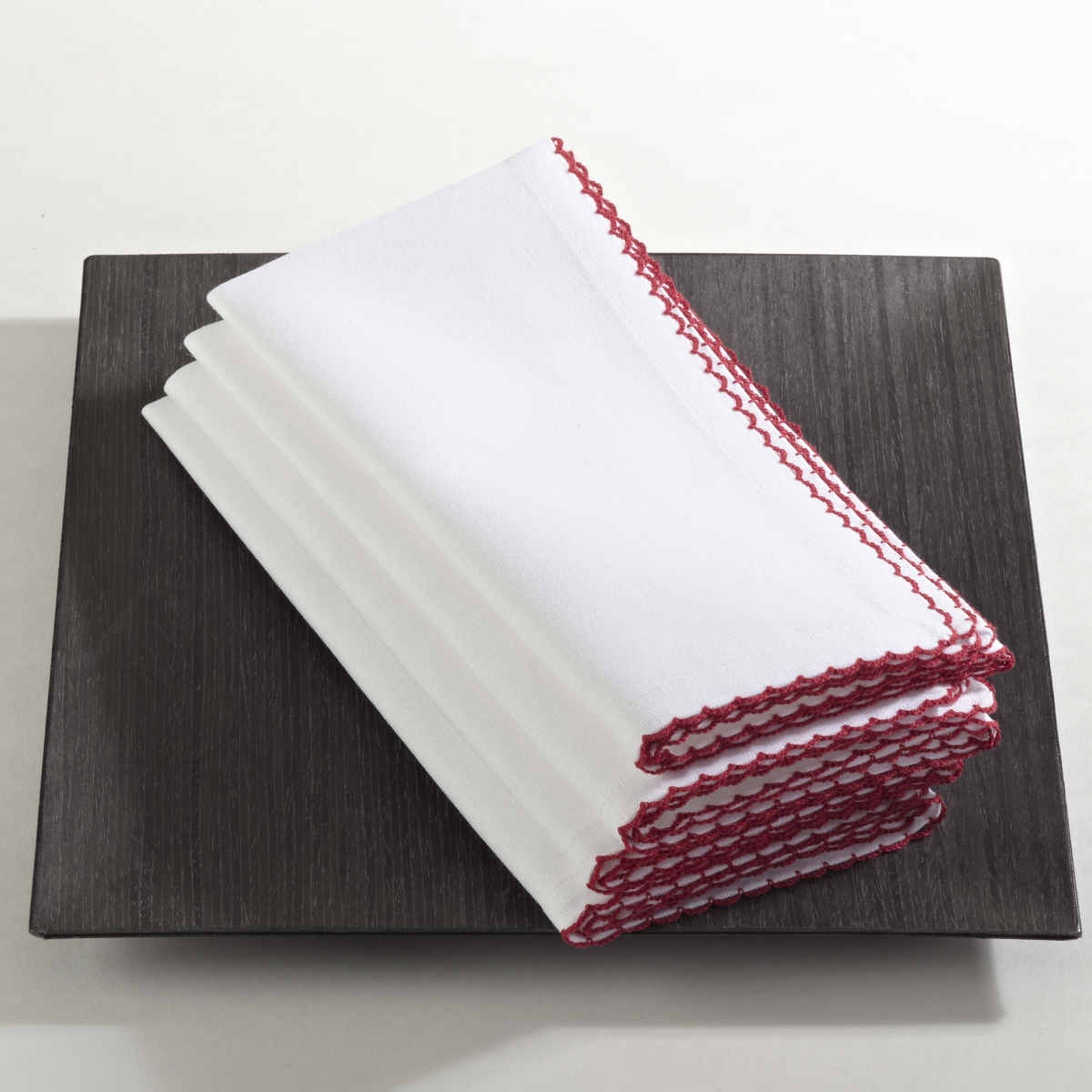 Picture of SARO 1442.GL20S 20 in. Square Whip Stitched Napkin - Gold  Set of 4
