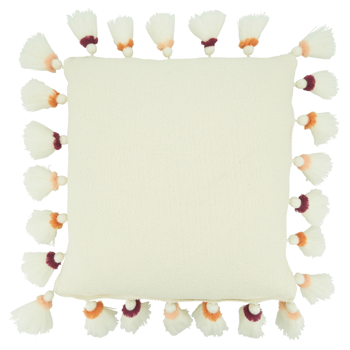 18 in. Tassel Design Square Pillow Cover