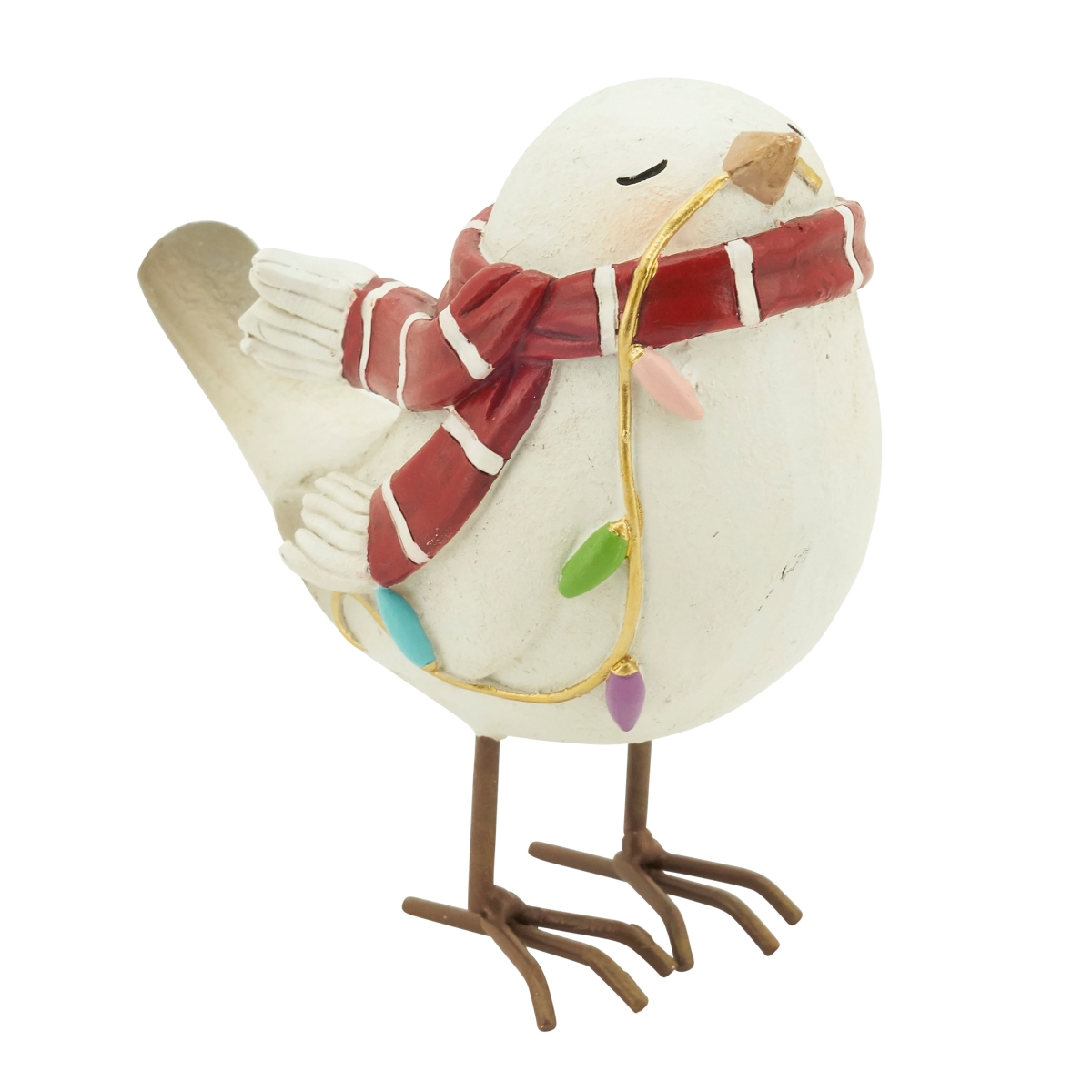 Picture of Saro Lifestyle XD282.M 4 in. Scarf Figurine with Bird, Multi Color