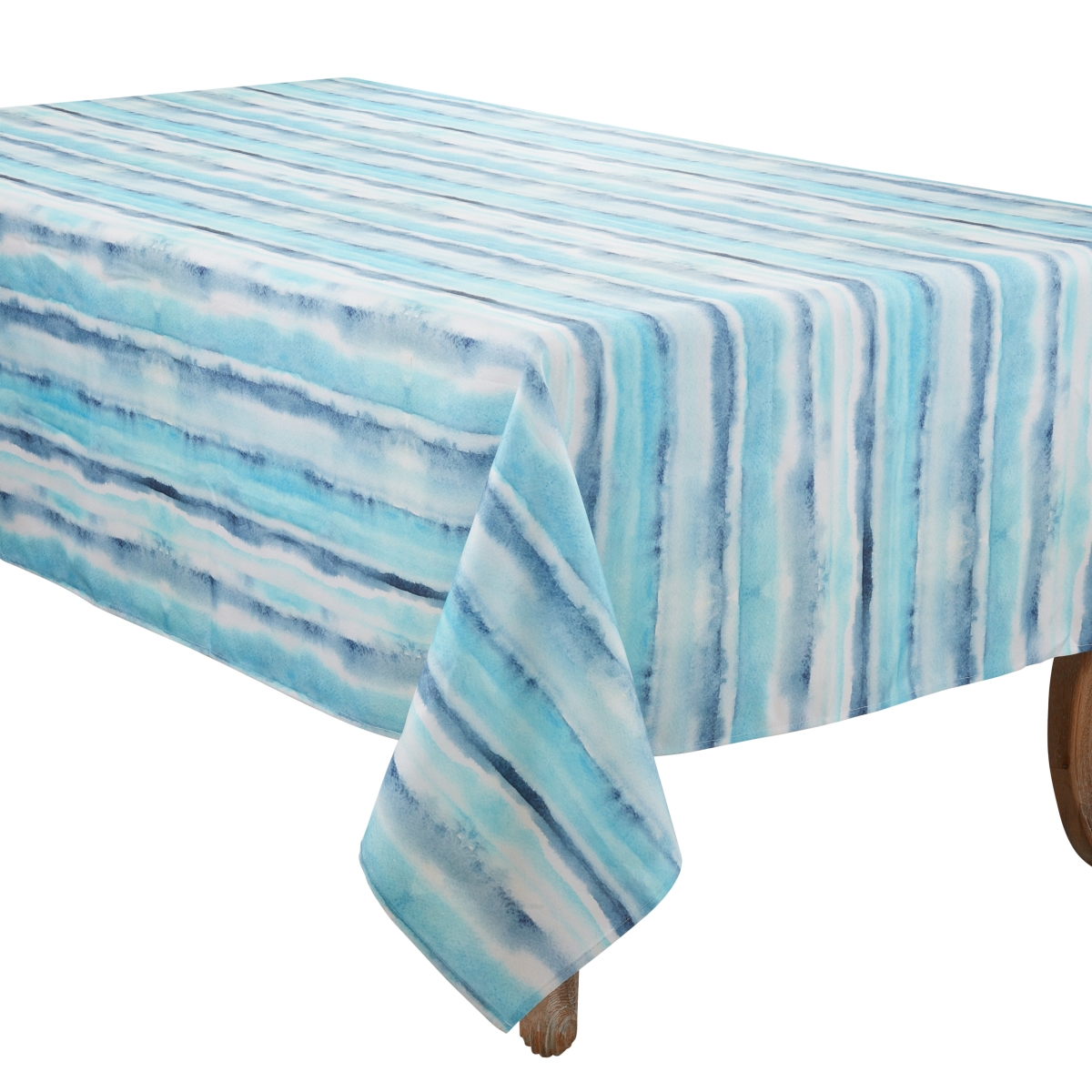 Picture of Saro Lifestyle 1023.BL65104B 65 x 104 in. Watercolor Design Oblong Tablecloth, Blue