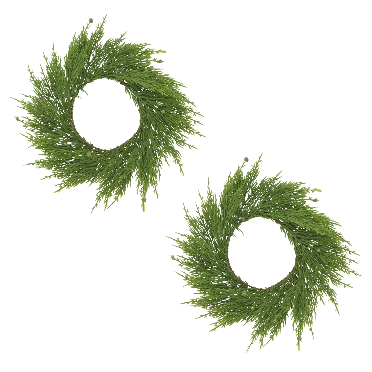 16 in. Capsicum Wreath, Green