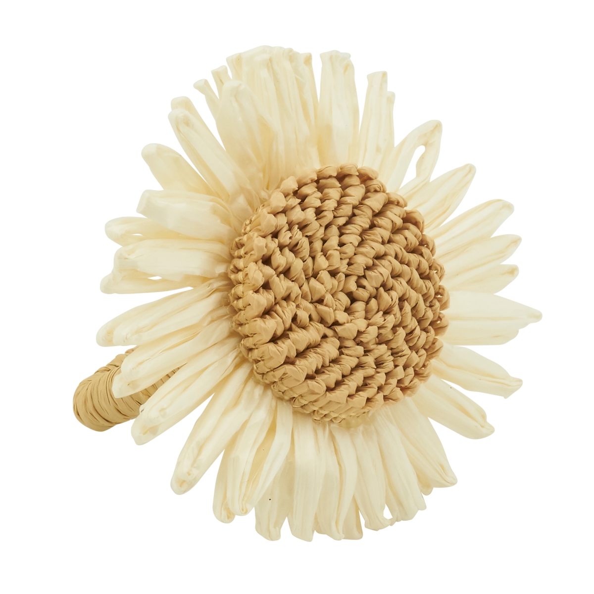 Picture of Saro Lifestyle NR281.W Flower Design Napkin Rings - Set of 4