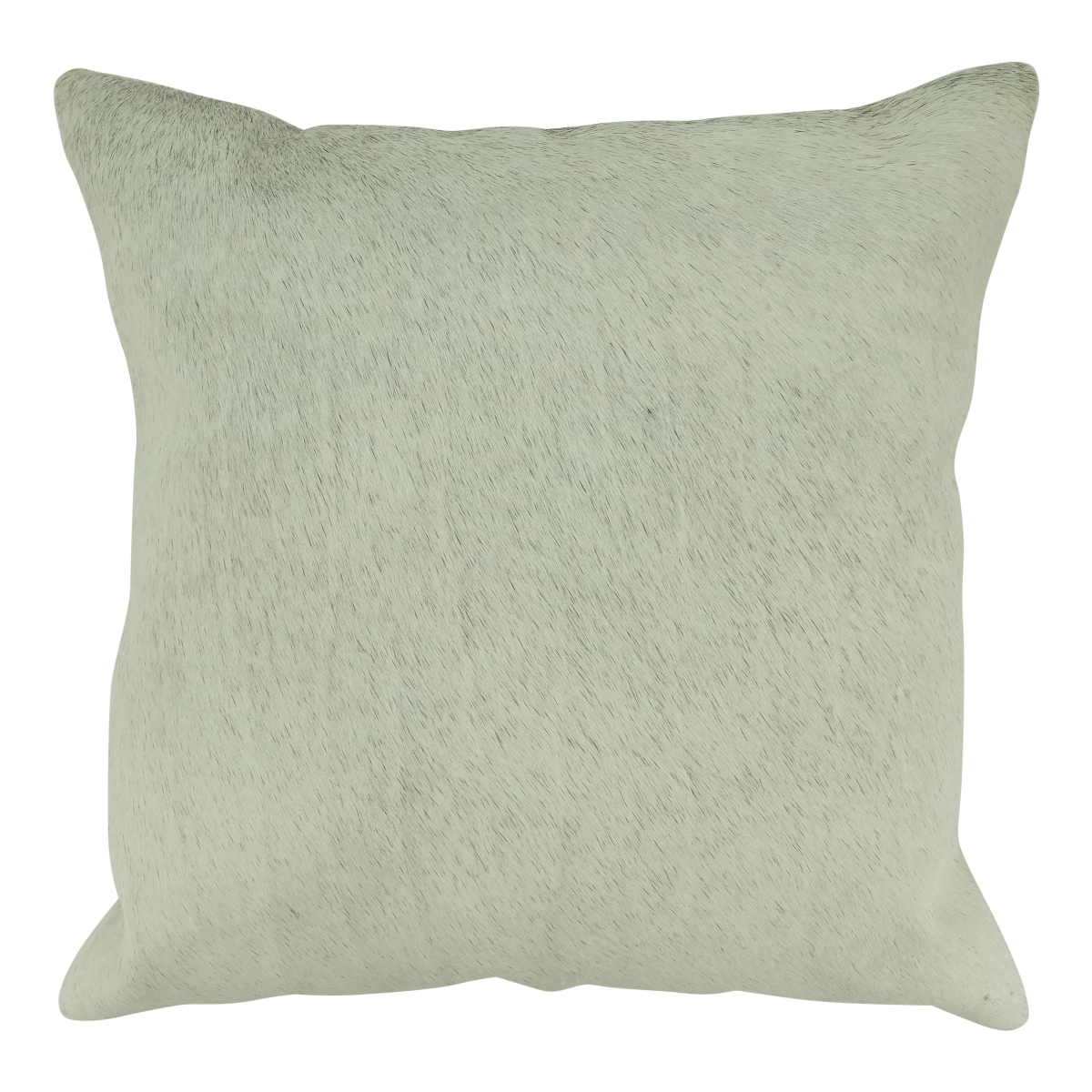 18 in. Poly Filled Cowhide Throw Square Pillow, Gray