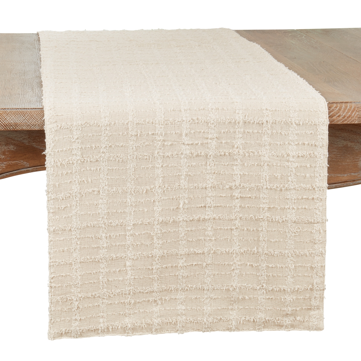 Picture of Saro Lifestyle 585.N1372B 13 x 72 in. Textured Dinner Oblong Table Runner, Natural