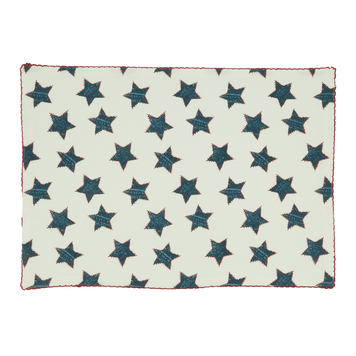 14 x 20 in. Whipstitch Stars Oblong Table Placemats, Multi Color - Set of 4 -  CookHouse, CO3202256
