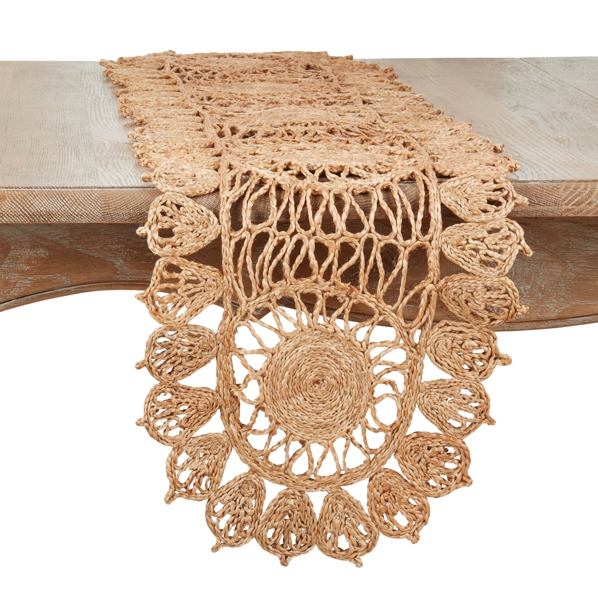 Picture of Saro Lifestyle 1105.N1354B 13 x 54 in. Tone Woven Jute Oblong Runner, Natural