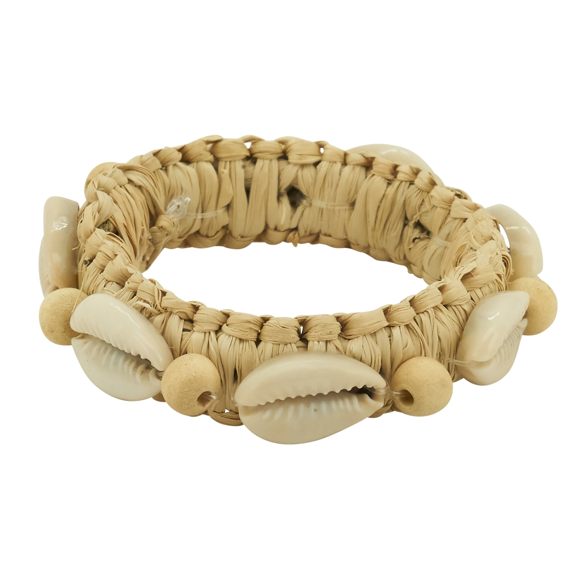 Picture of Saro Lifestyle NR211.N Seashell Napkin Rings, Natural - Set of 4