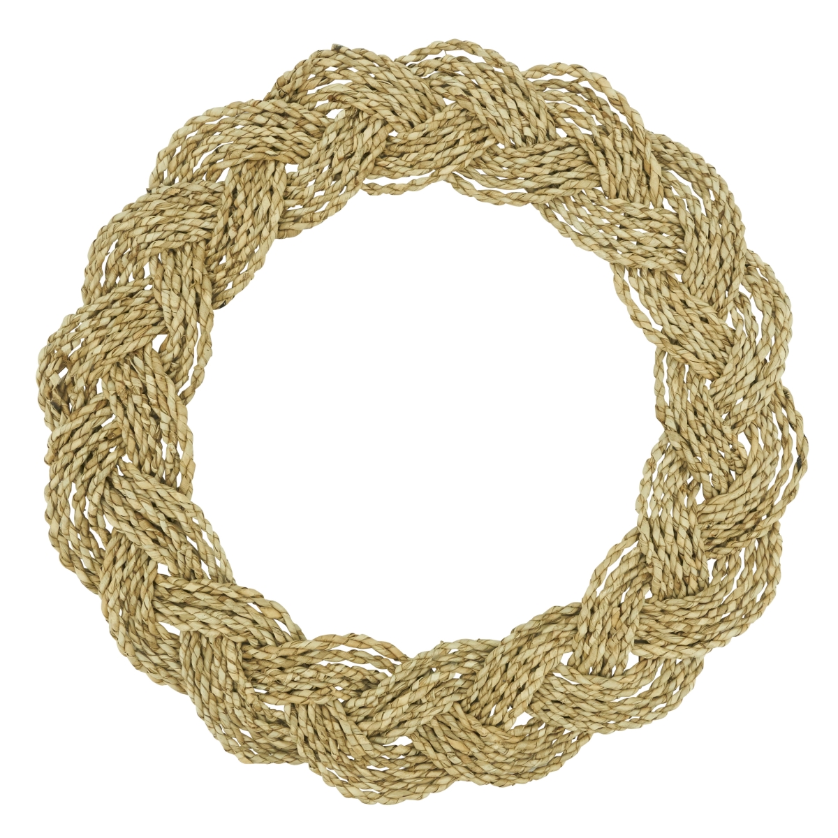 Picture of Saro Lifestyle 2211.N15R 15 in. Braided Round Table Placemats, Natural - Set of 4