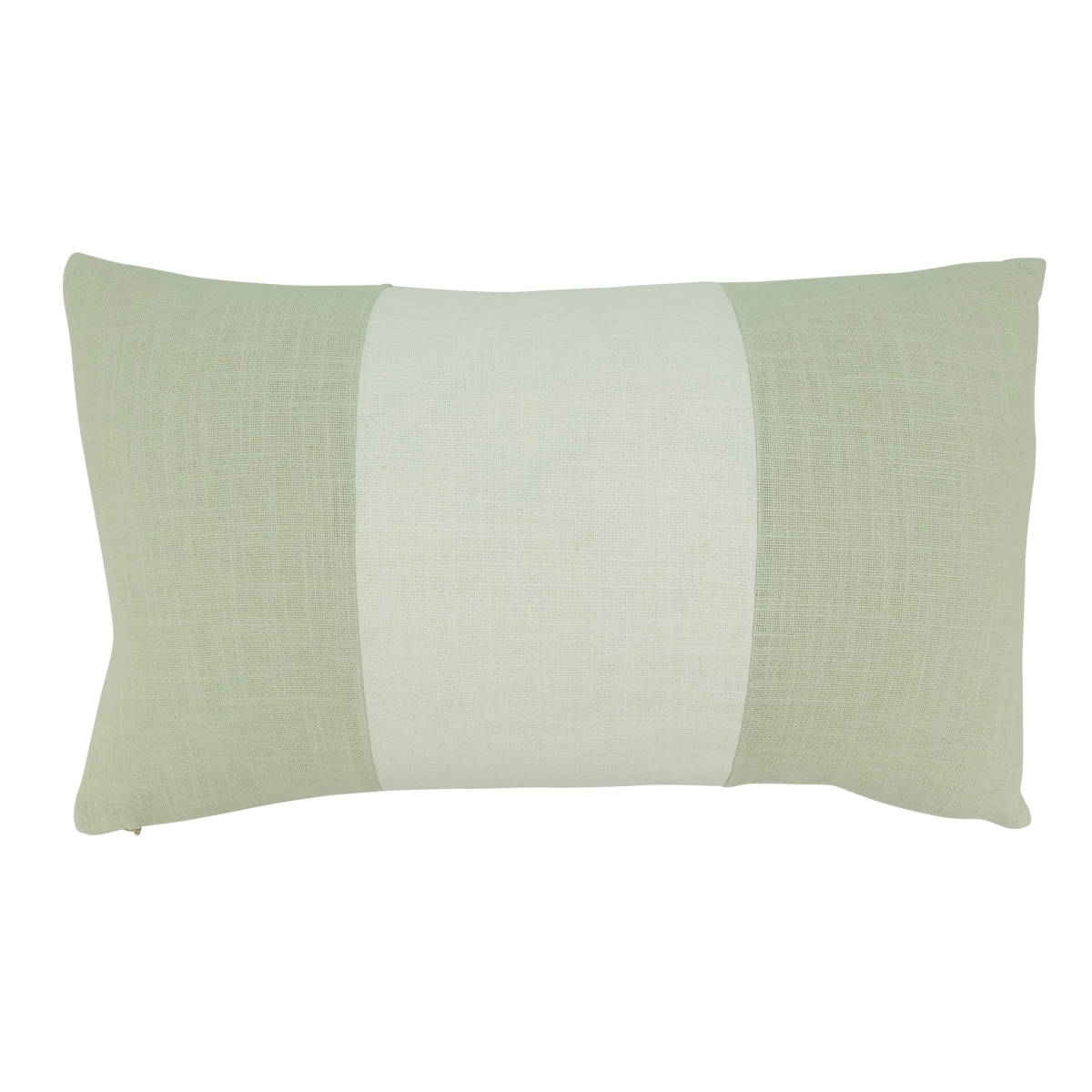 12 x 20 in. Banded Throw Oblong Pillow Cover, Natural