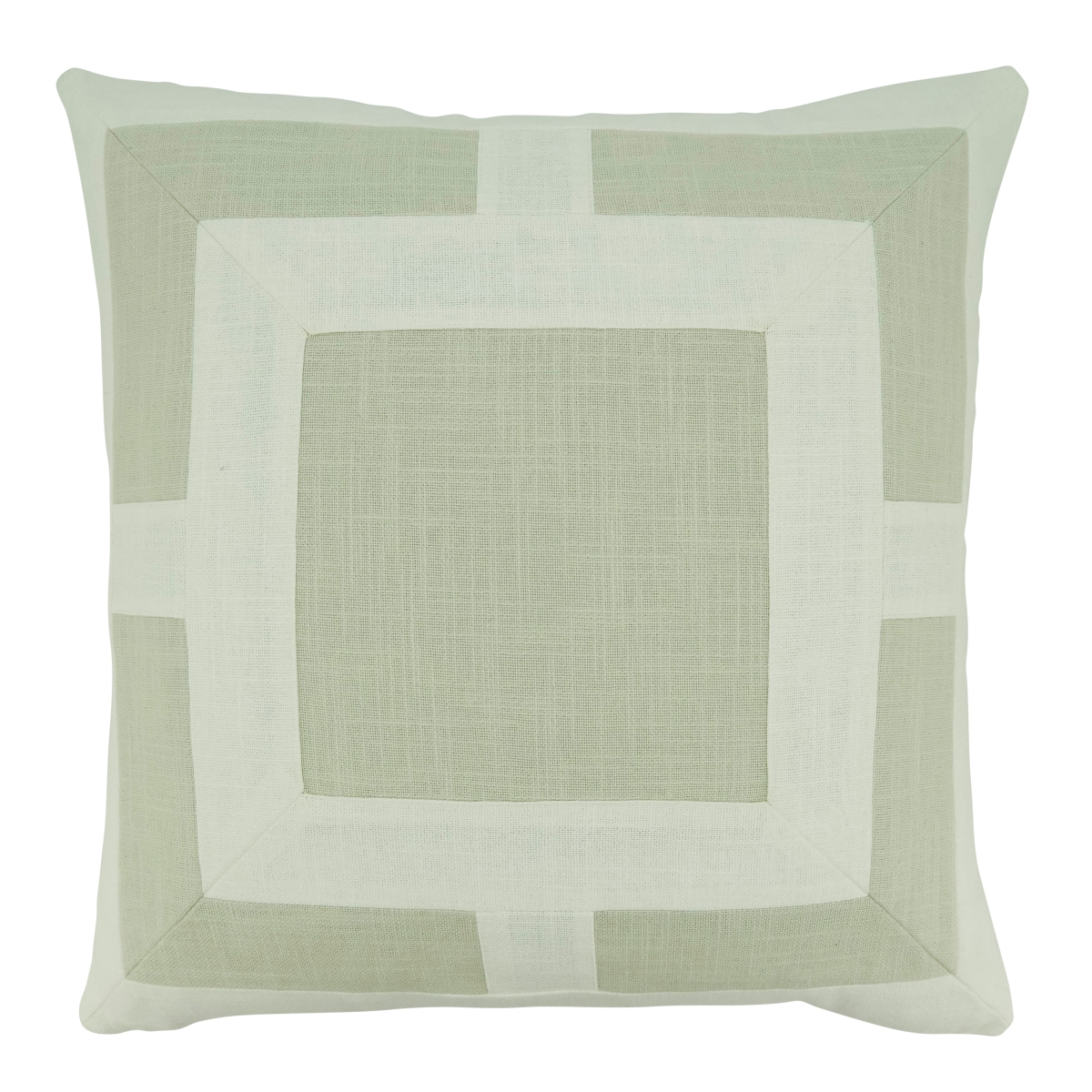 20 in. Geometric Throw Square Pillow Cover, Ivory