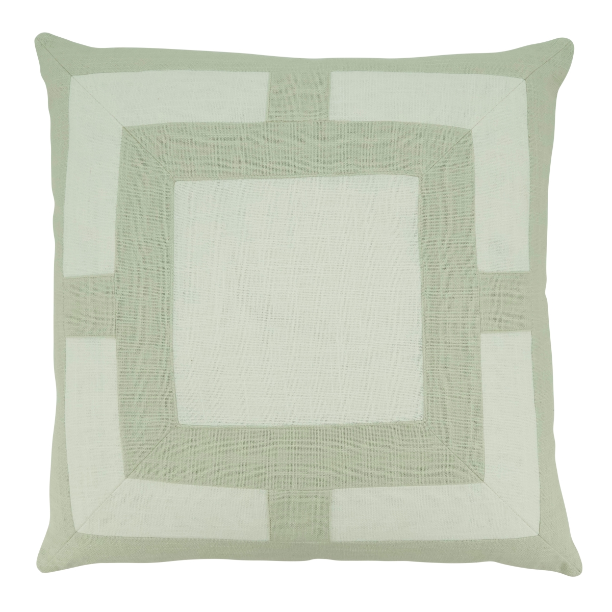 20 in. Geometric Throw Square Pillow Cover, Natural