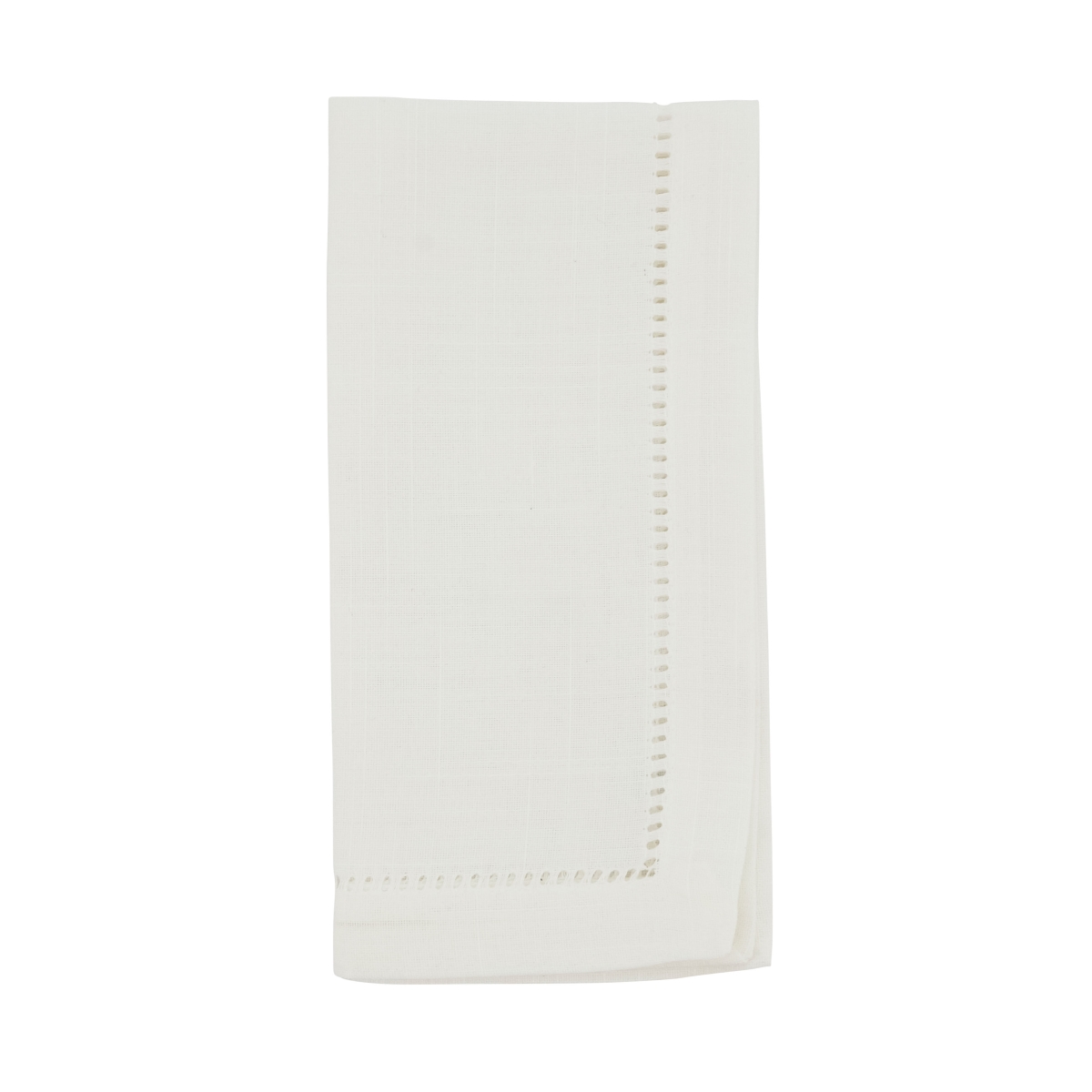 Picture of Saro Lifestyle 6300.I18S Dinner Napkin with Hemstitched Border, Ivory - Set of 12