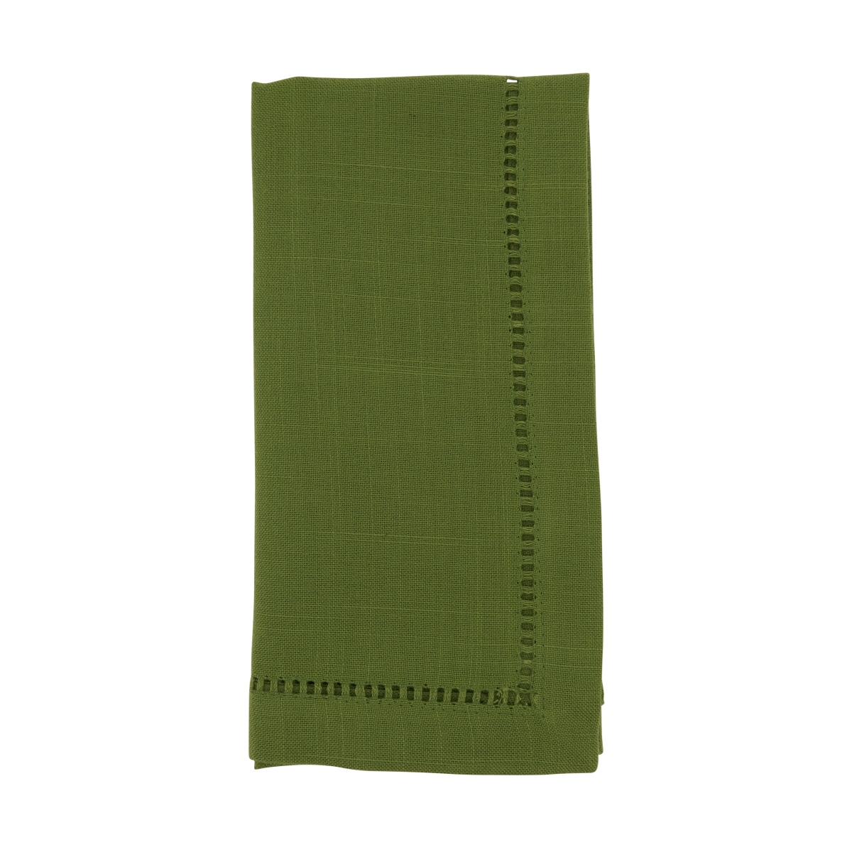 Picture of Saro Lifestyle 6315.K18S Dinner Napkin with Hemstitched Border, kiwi- Set of 12