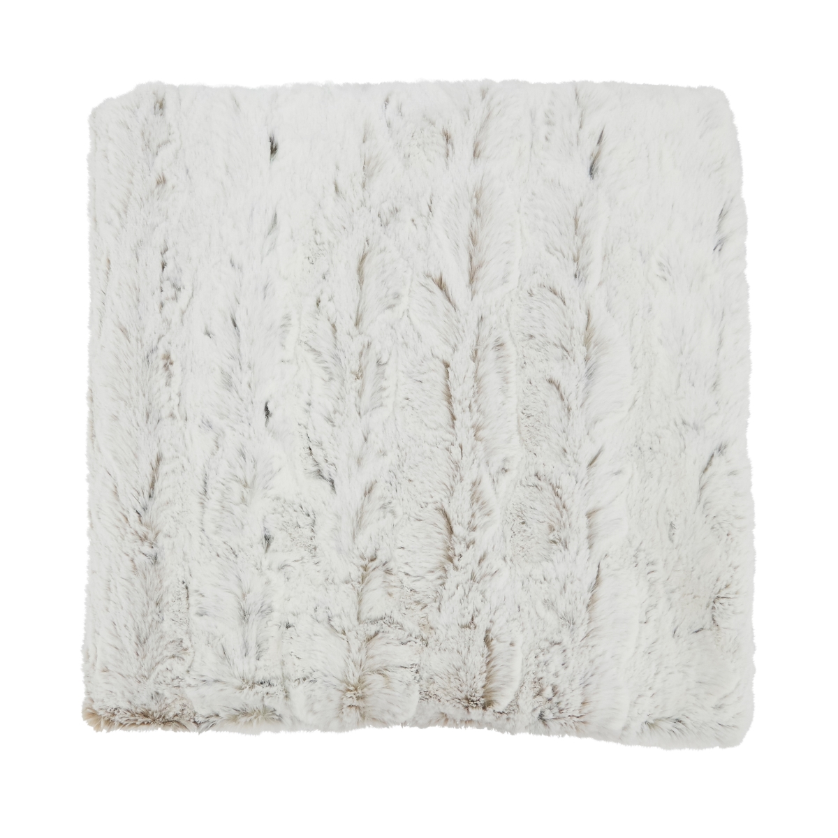 Plush Paradise Faux Fur Throw Blanket - Natural - 50 x 60 in. - Soft & Luxurious