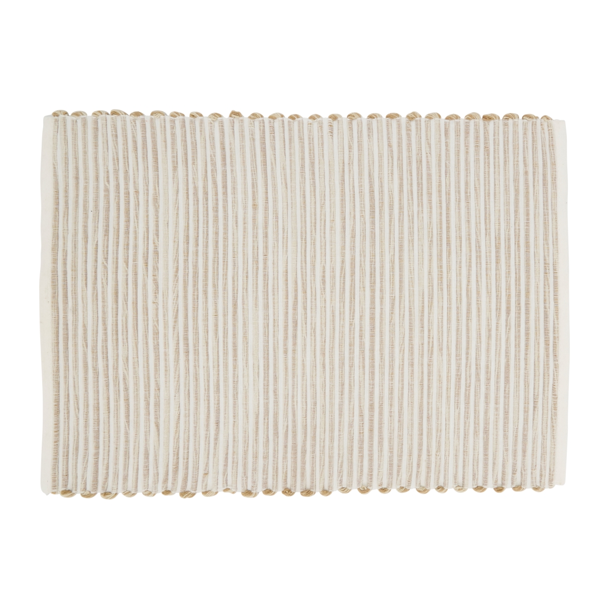 Picture of Saro Lifestyle 2126.N1319B 13 x 19 in. Ribbed Cotton Oblong Placemat, Natural - Set of 4