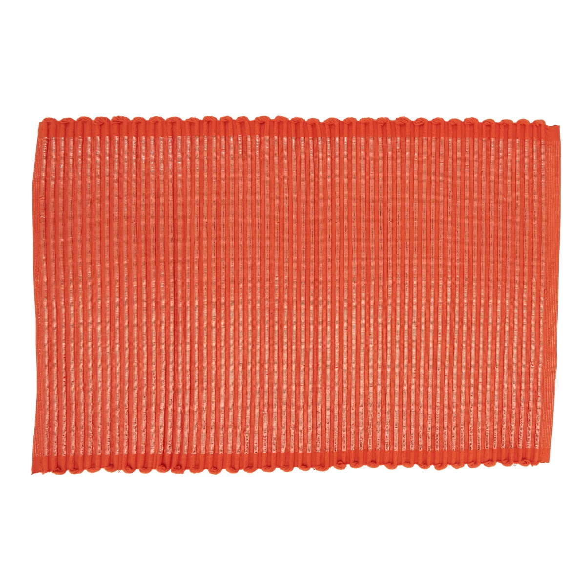 Picture of Saro Lifestyle 3390.OR1319B 13 x 19 in. Sparkling Elegance Shimmer Stripe Oblong Placemat, Orange - Set of 4