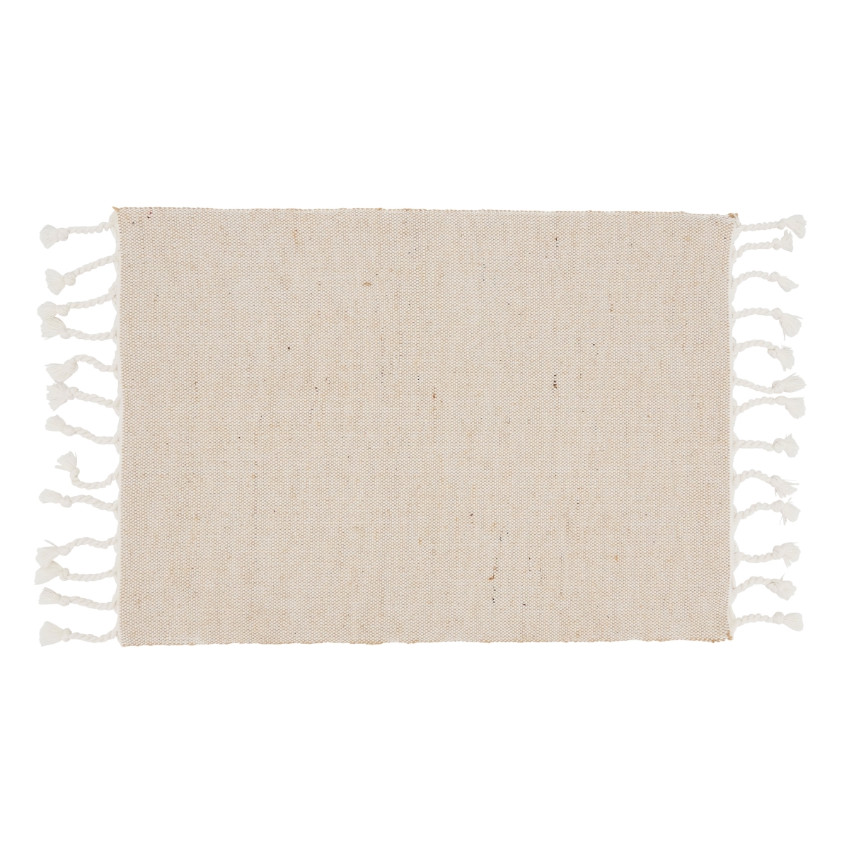 Picture of Saro Lifestyle 4869.N1420B 14 x 20 in. Jute & Cotton Oblong Placemats with Tassel Borders, Natural - Set of 4