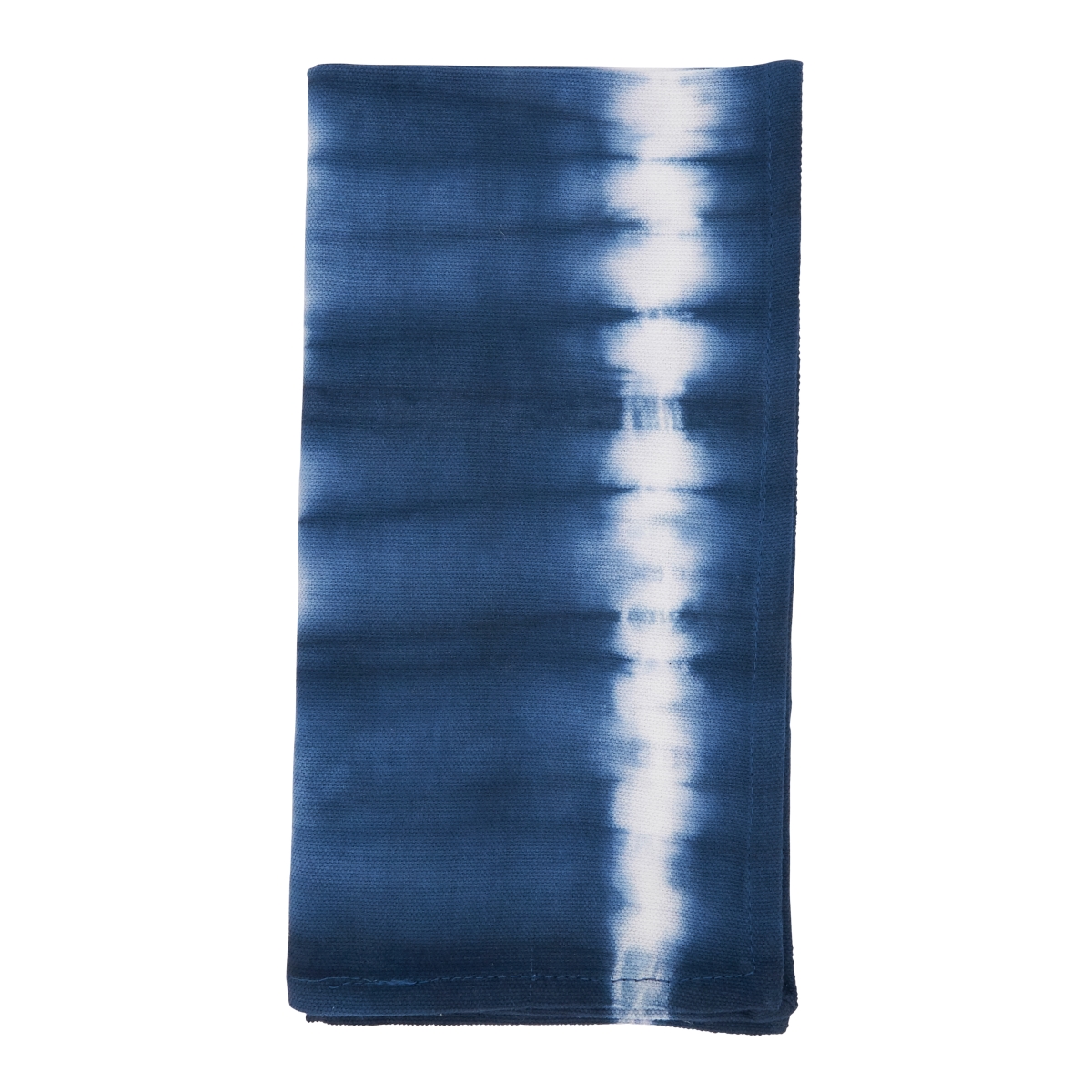 Picture of Saro Lifestyle 2093.IN20S 20 in. Eye-Catching Tie Dye Stripe Table Square Napkin, Indigo - Set of 4