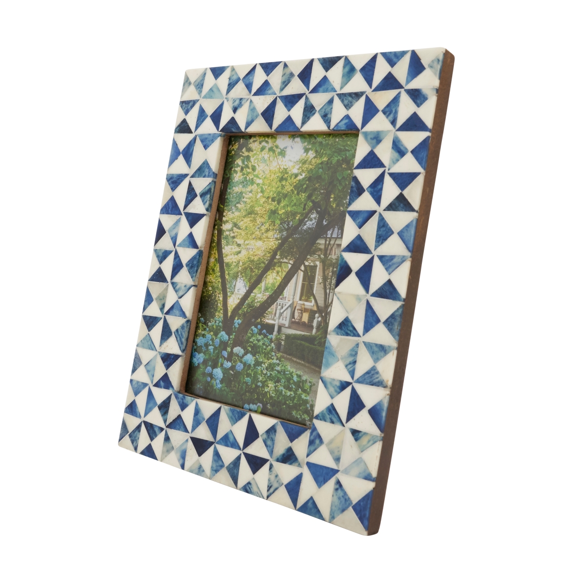 4 x 6 in. Artistic Geometric Photo Frame, Blue