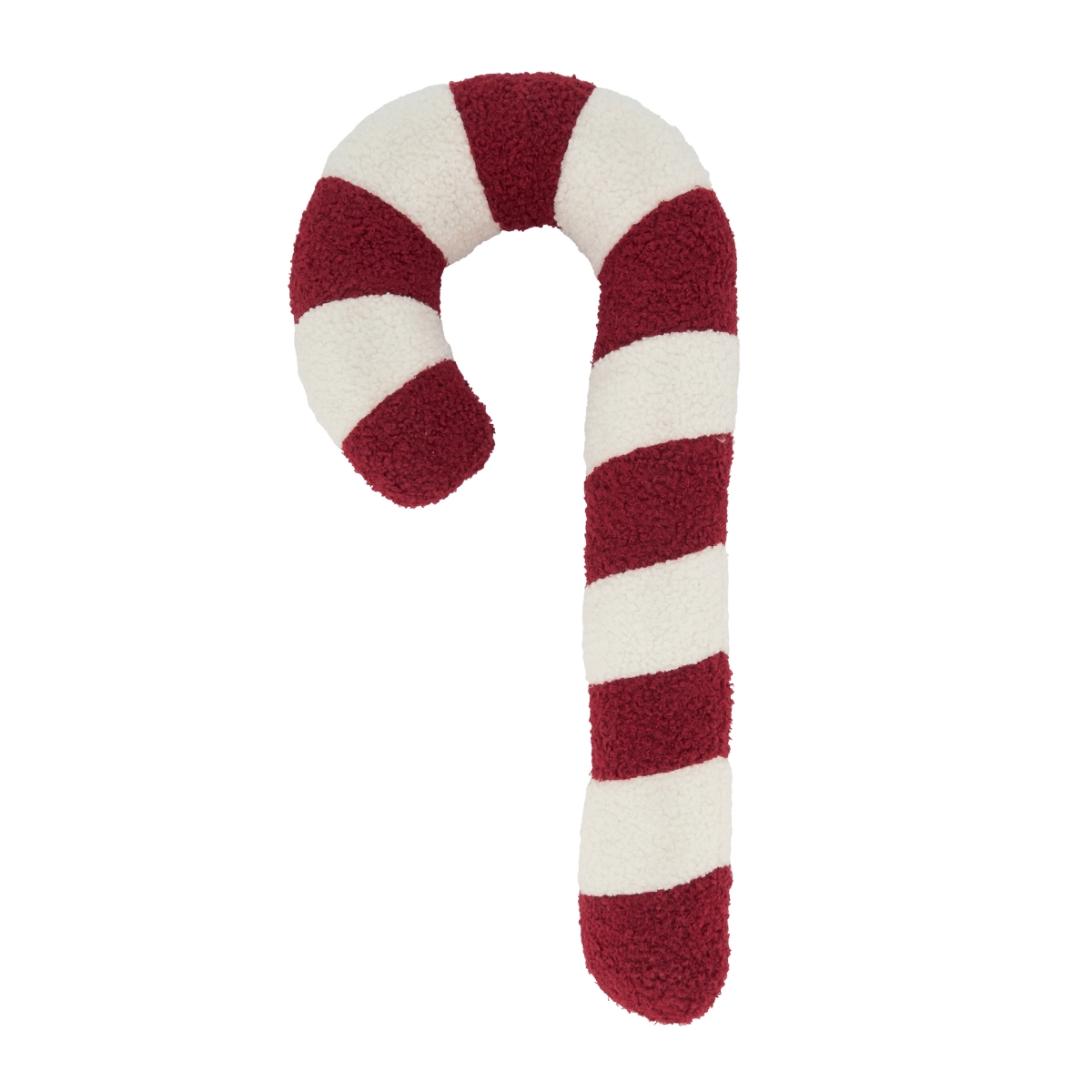 Sweet Dreams Candy Cane Throw Pillow - Red & White - 10 x 22 in. - Poly Filled
