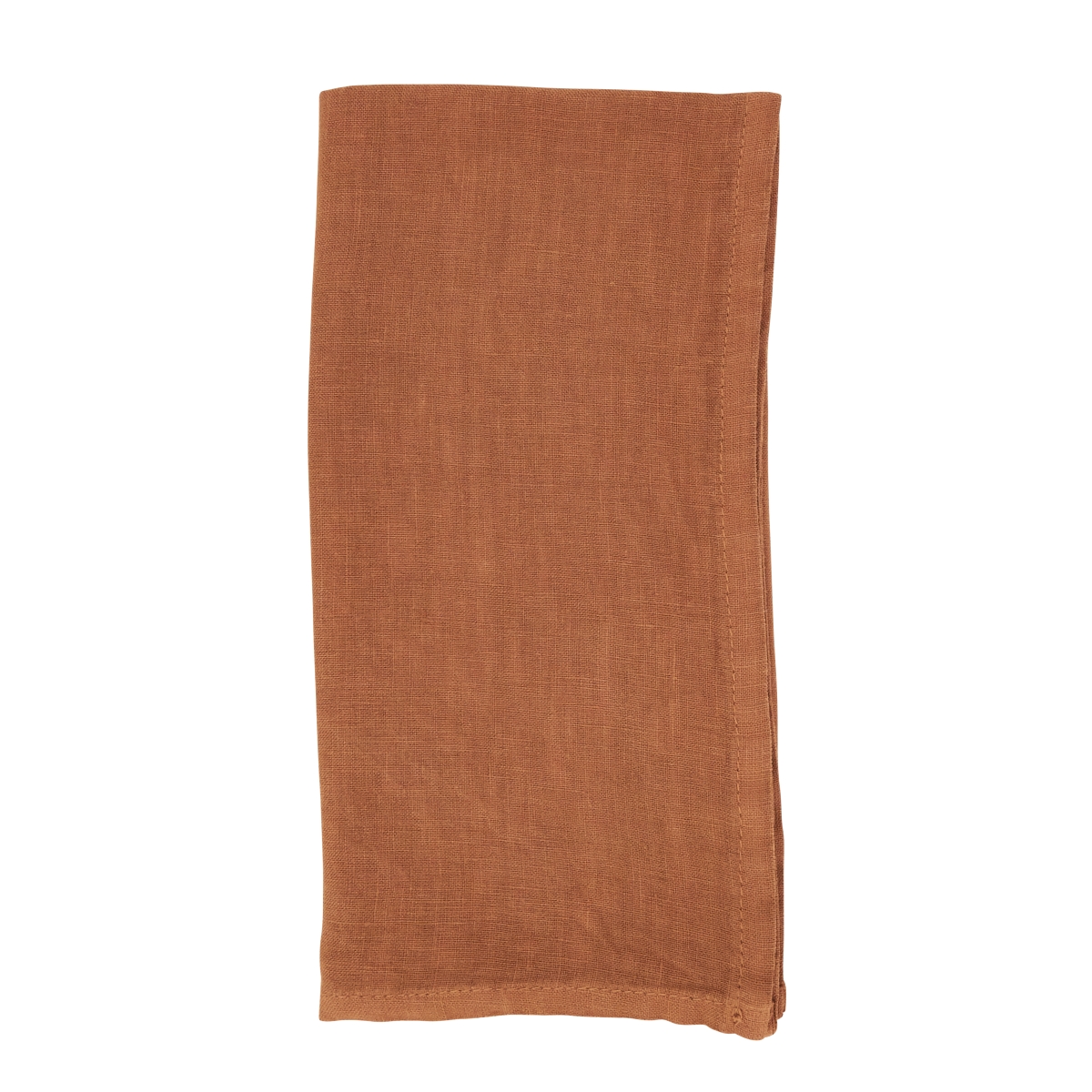 Picture of Saro Lifestyle 1423.TC20S 20 in. Pure Linen Elegance Table Square Napkin, Terracotta - Set of 4