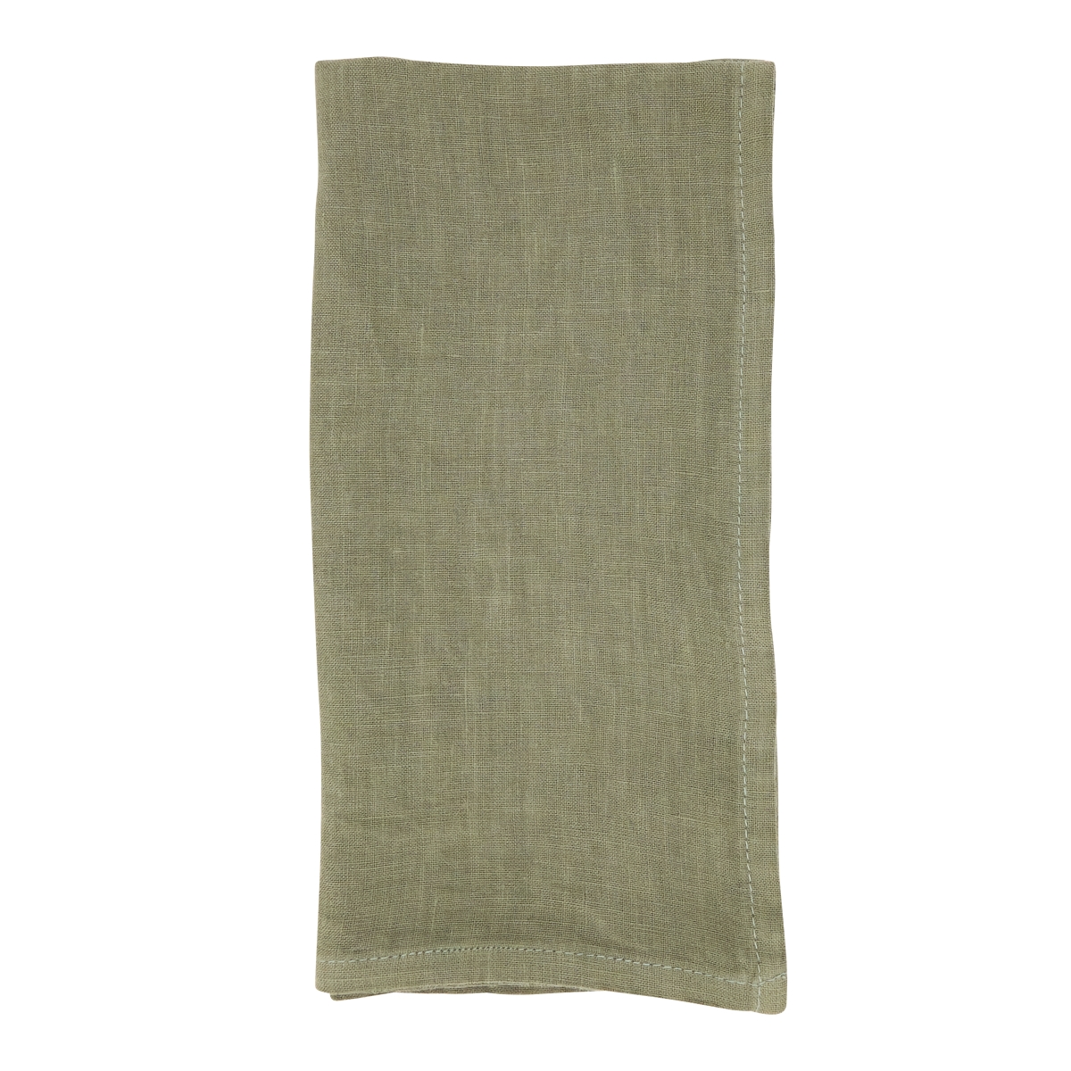 Picture of Saro Lifestyle 1423.OL20S 20 in. Pure Linen Elegance Table Square Napkin, Olive - Set of 4