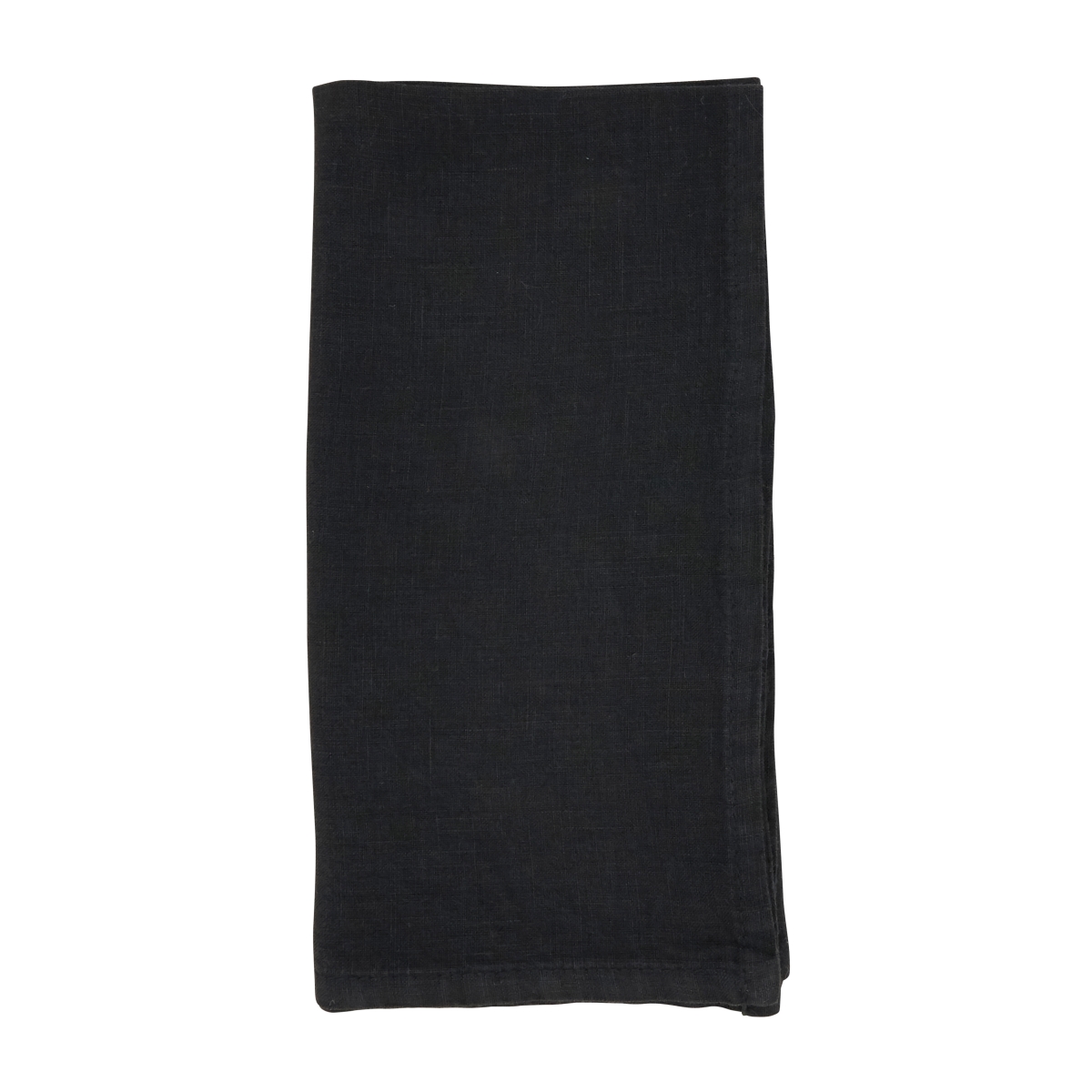 Picture of Saro Lifestyle 1423.BK20S 20 in. Pure Linen Elegance Table Square Napkin, Black - Set of 4