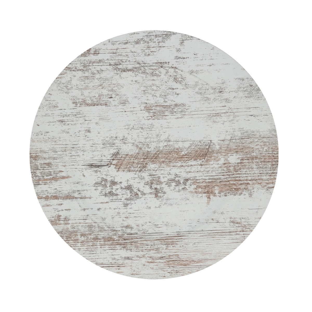Picture of Saro Lifestyle CH220.W13R 13 in. Woodland-Inspired Faux Wood Round Charger Plate, White - Set of 4