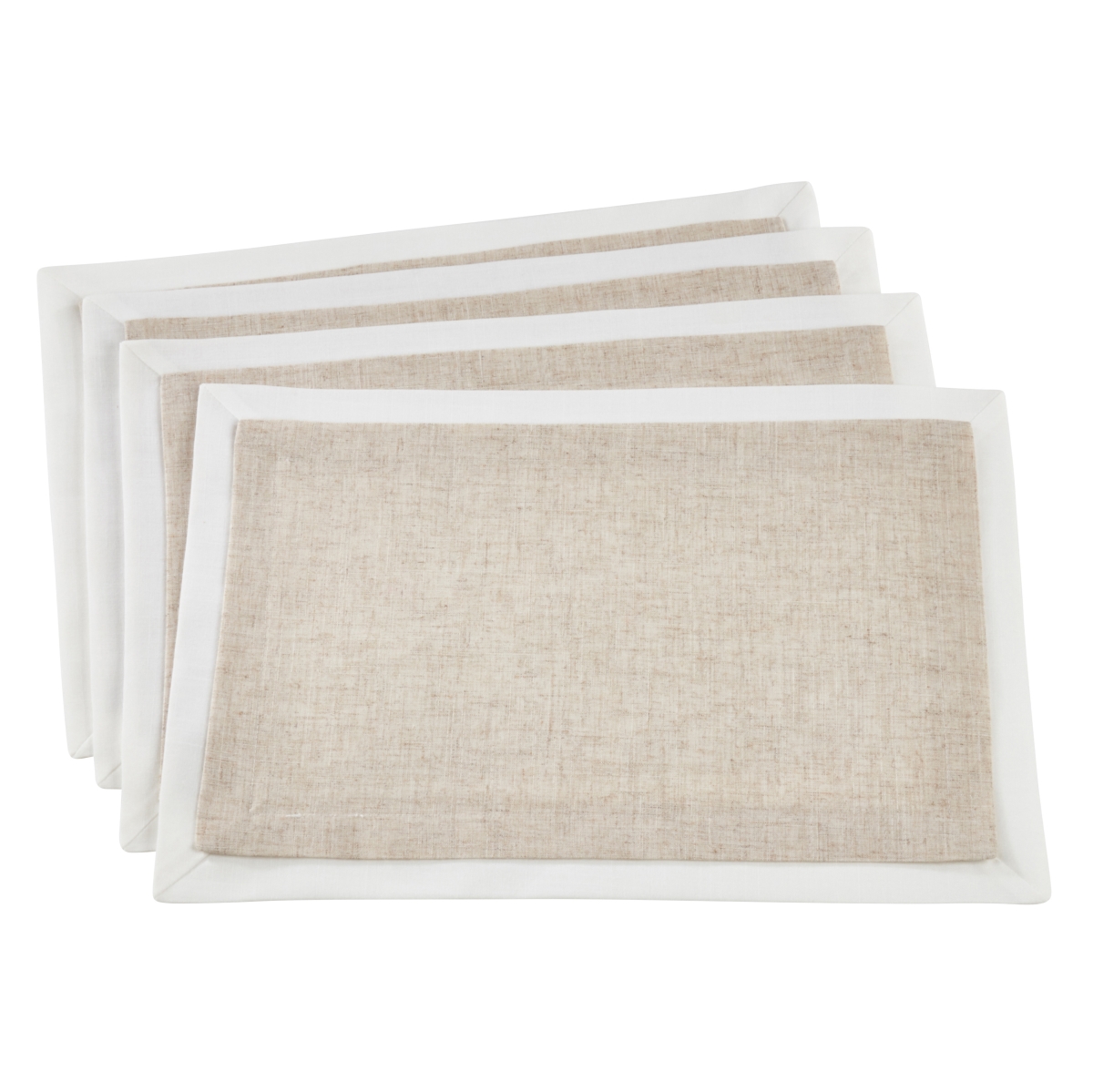 Picture of SARO 1982.N1319B 13 x 19 in. Rectangular Double Layer Placemats - Natural  Set of 4
