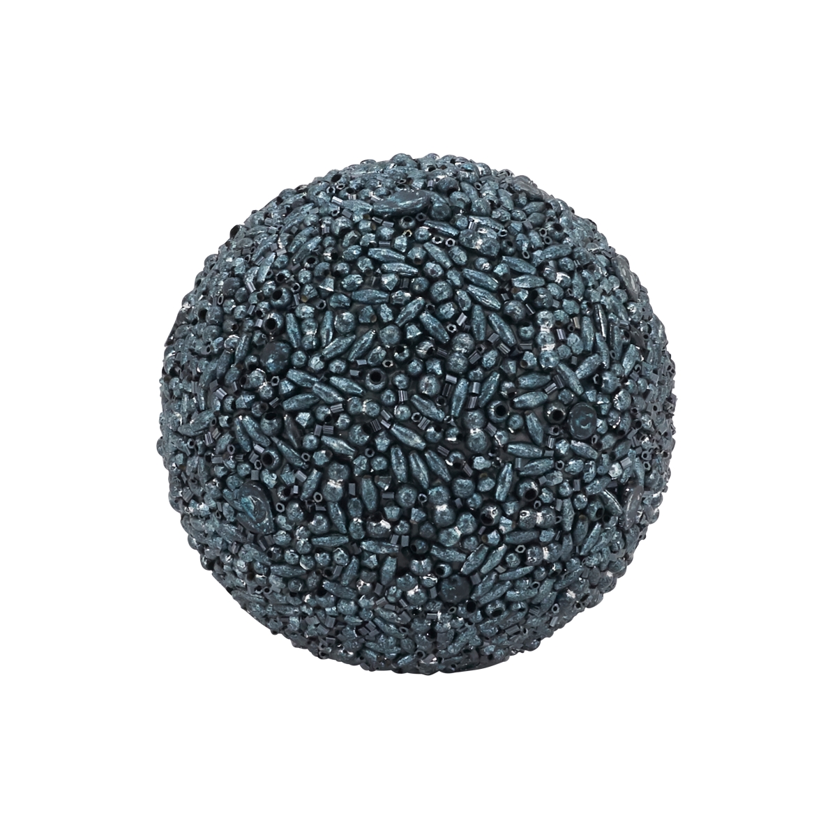 4 in. Decorative Spheres, Black - Set of 6