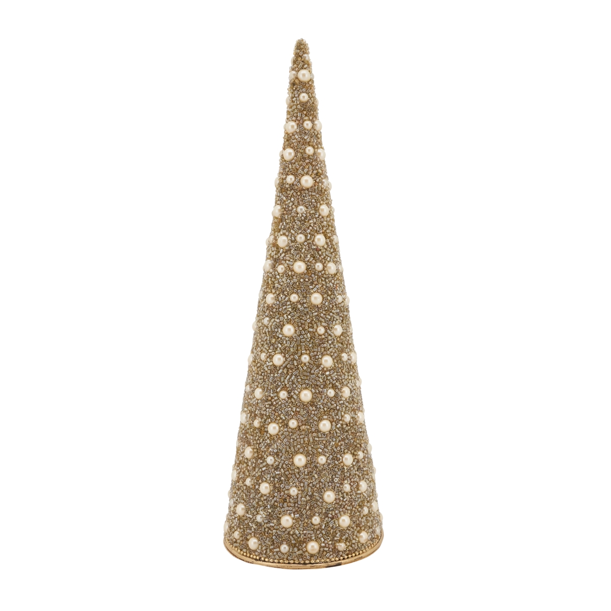 24 in. Sparkling Beaded Holiday Tree, Champagne
