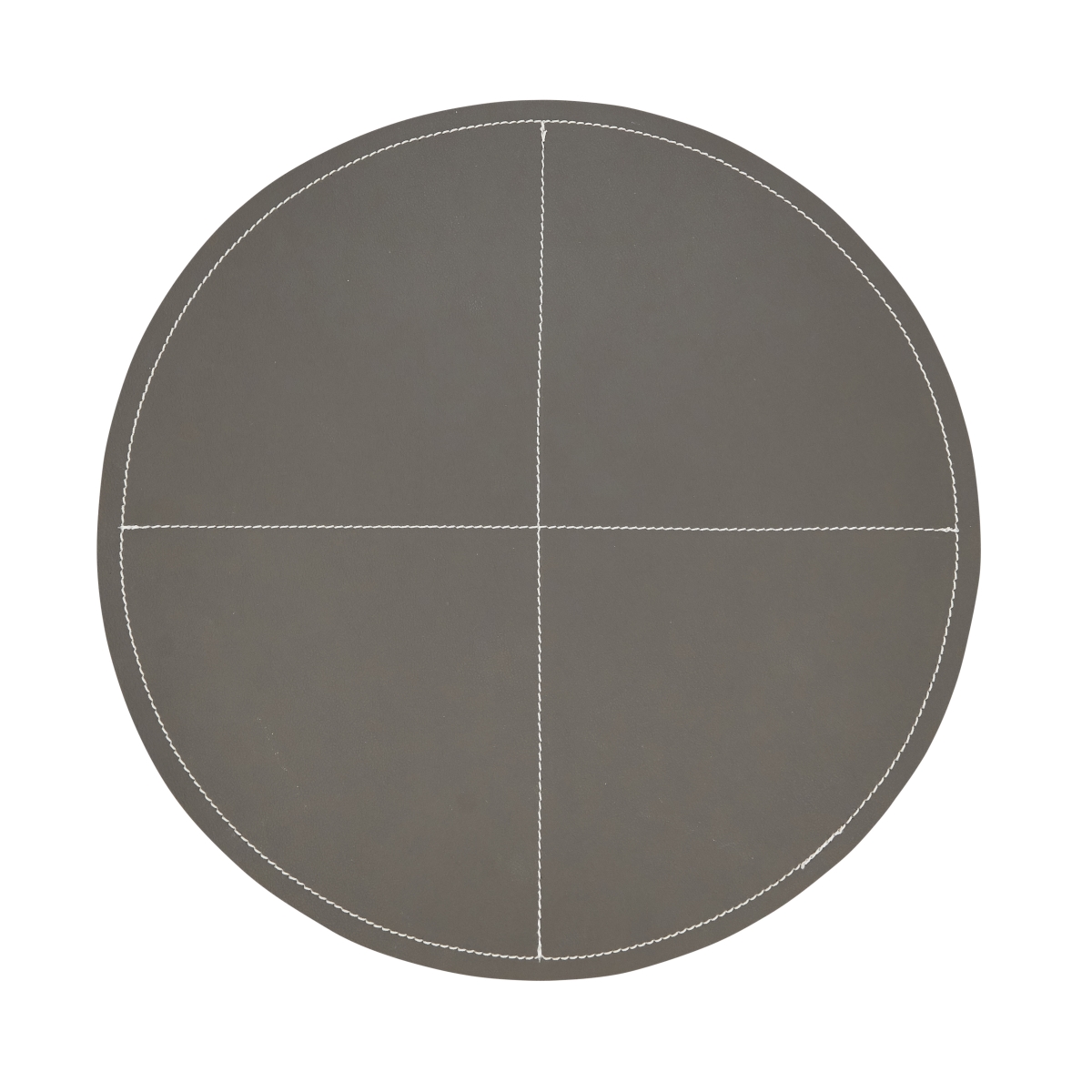 Picture of Saro Lifestyle 1502.ST15R 15 in. Faux Leather Luxe Placemat, Slate - Set of 4