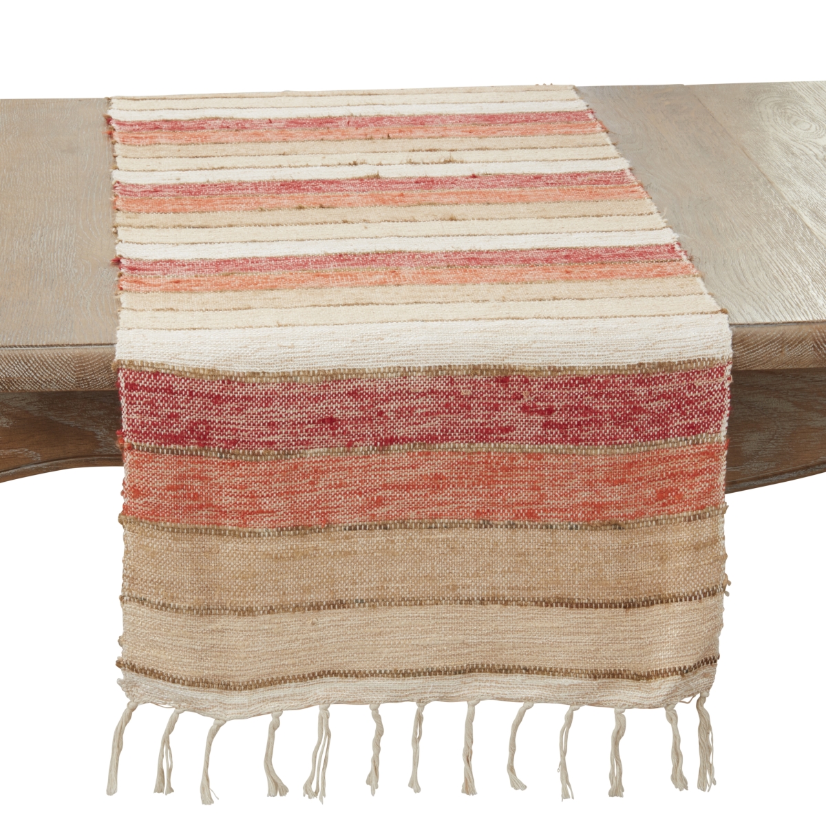 Picture of Saro Lifestyle 1222.OR1672B 16 x 72 in. Chic Stripes Table Runner, Orange