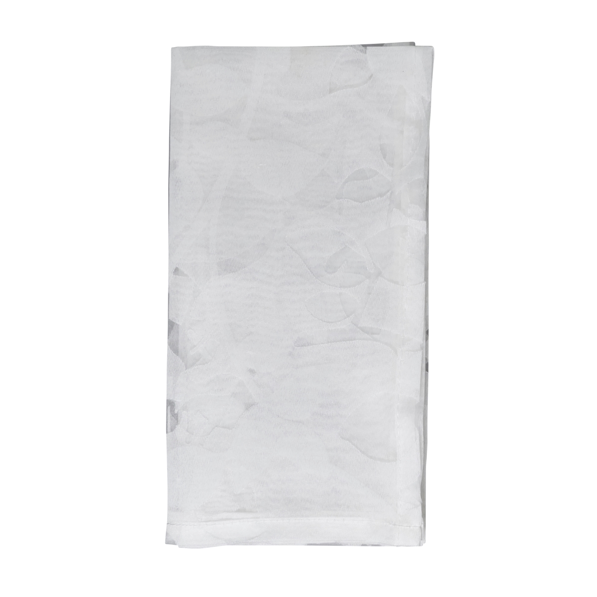 Picture of Saro Lifestyle 9151.W20S 20 in. Sheer Elegance Burnout Voile Vine Design Napkin, White - Set of 4