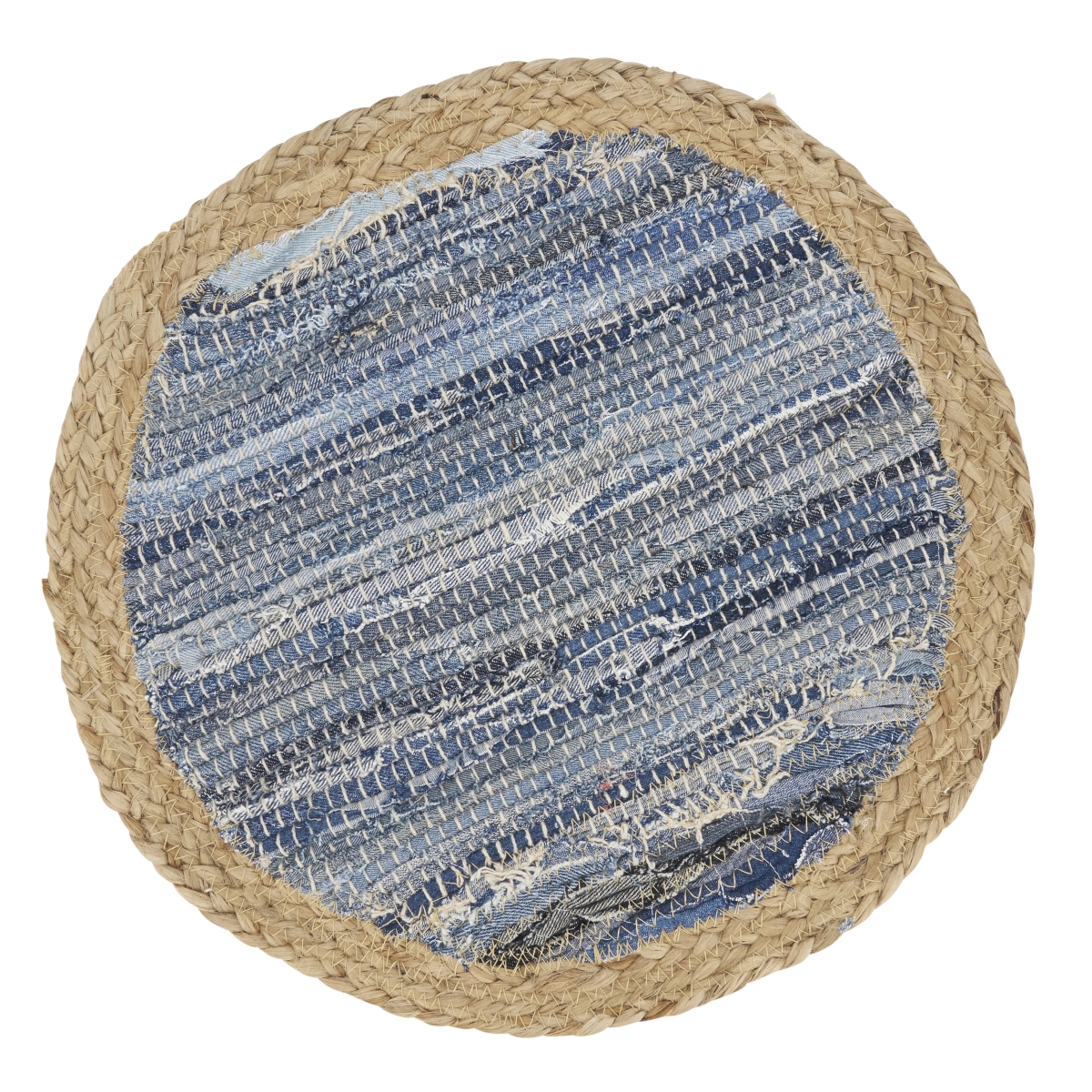 Picture of Saro Lifestyle 3960.NB15R 13 x 19 in. Rustic Denim Weave Placemat, Navy Blue - Set of 4