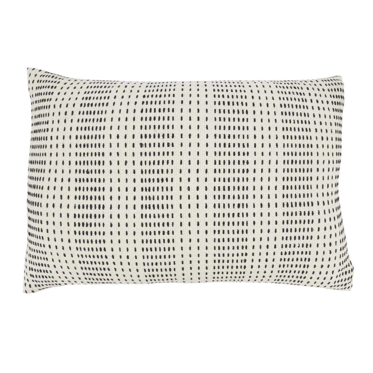 16 x 24 in. Contemporary Dash Stripe Throw Pillow Cover, Natural