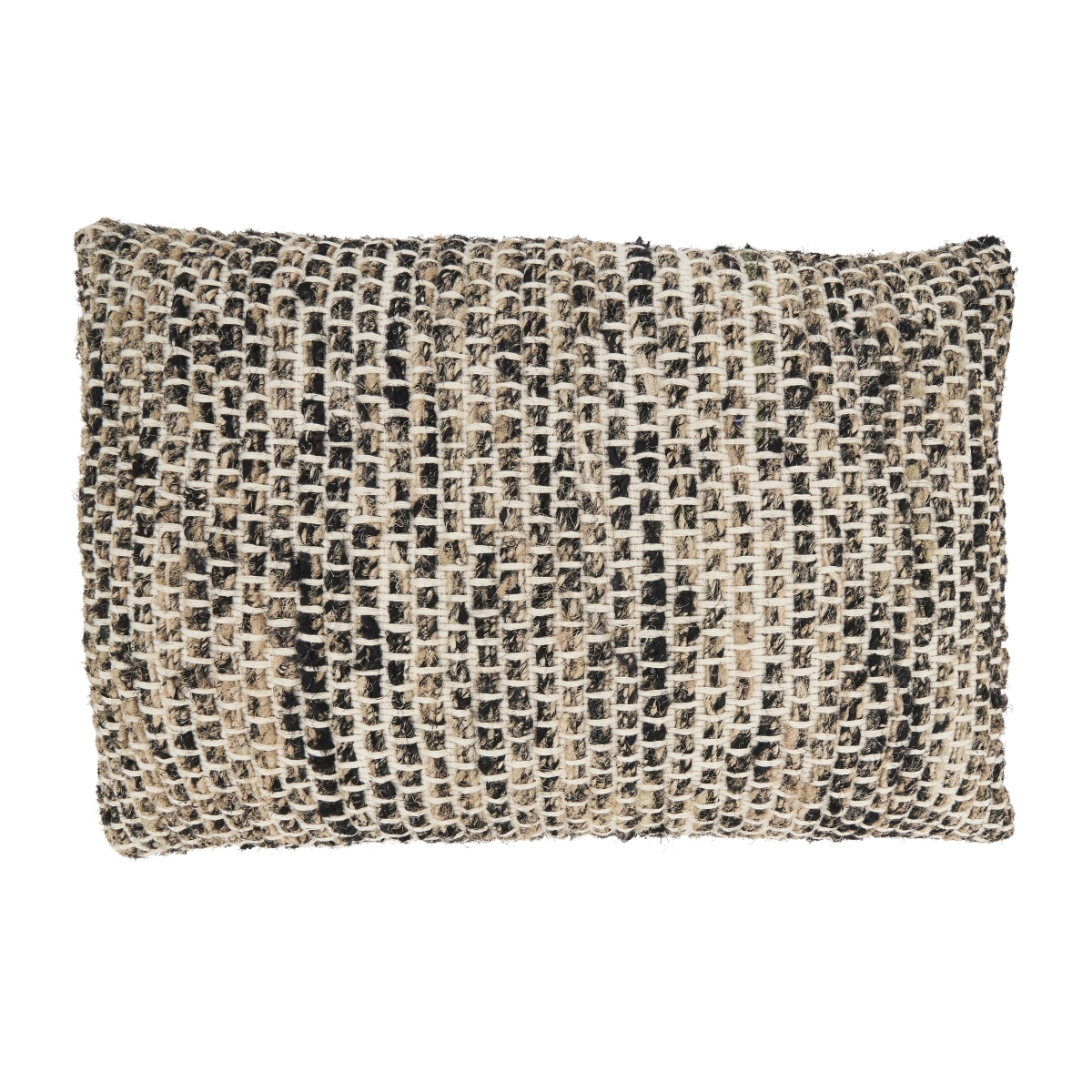 16 x 24 in. Sleek Striped Poly Filled Throw Pillow, Natural