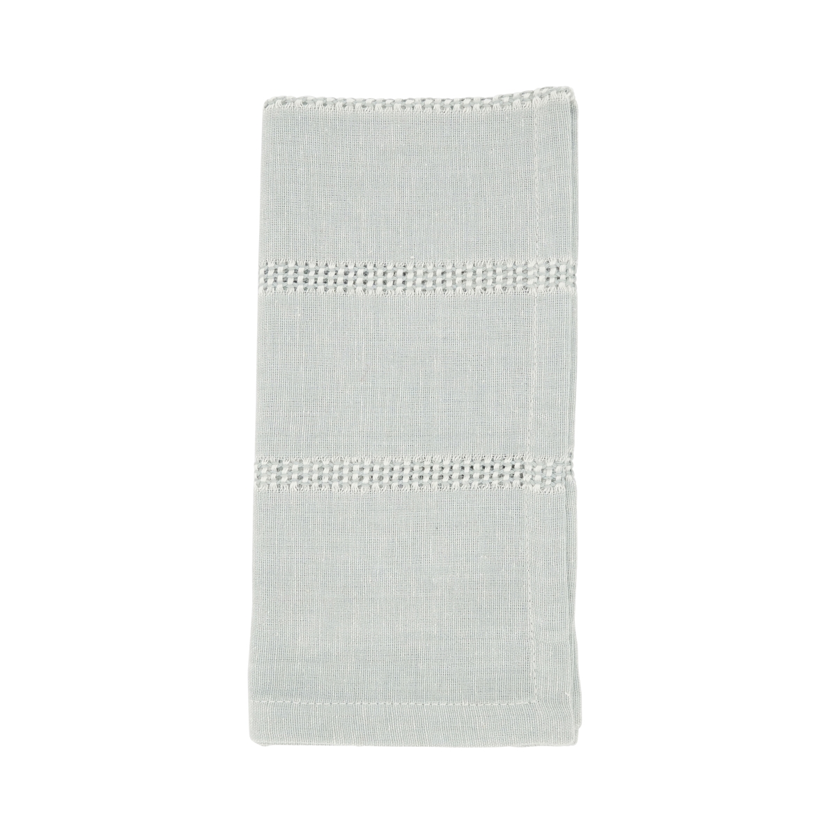 Picture of Saro Lifestyle 6865.BG20S 20 in. Leno Stripe Elegance Napkin, Blue & Grey - Set of 4
