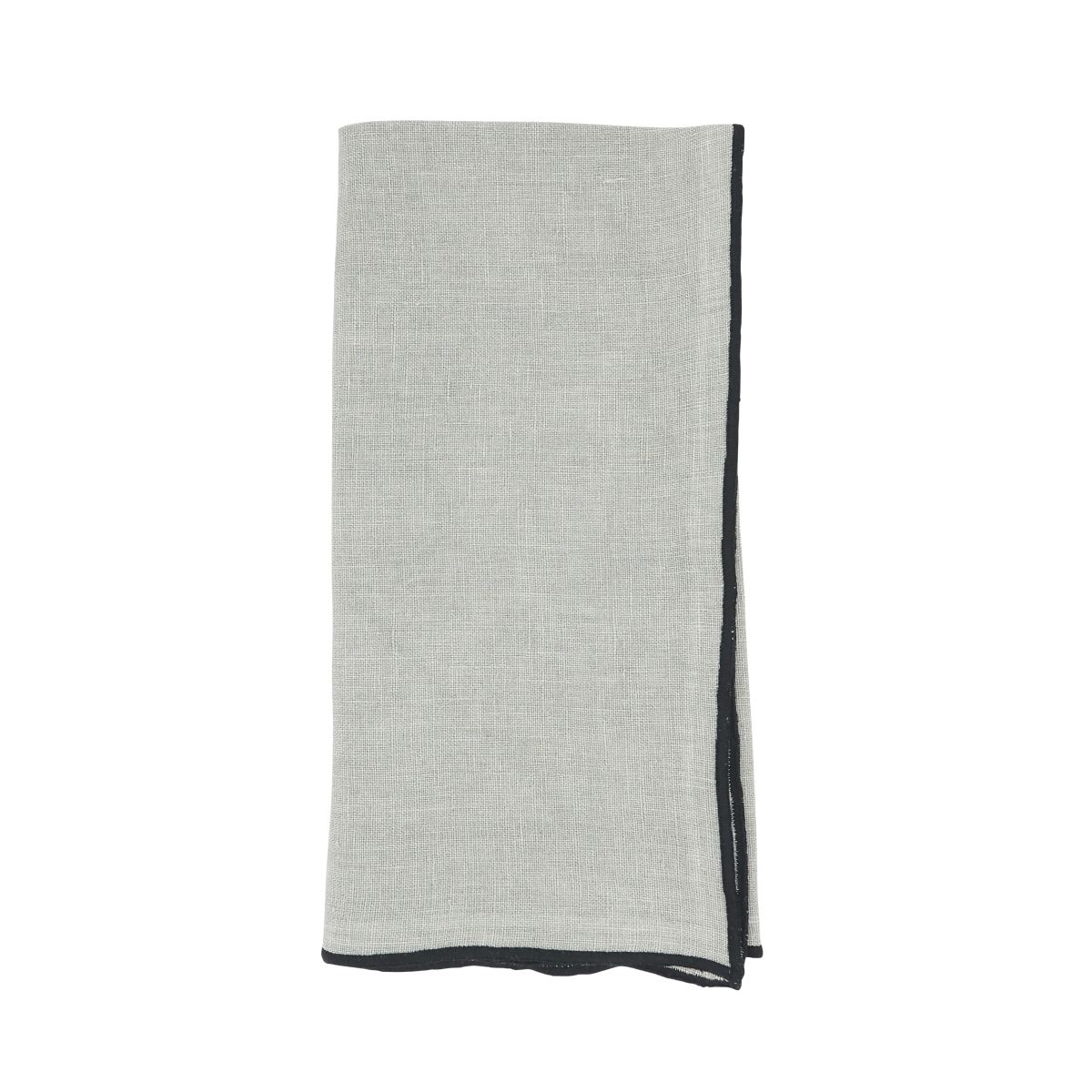 Picture of Saro Lifestyle 1753.BG20S 20 in. Sto ashed Stitch Border Table Napkins, Blue & Grey - Set of 4