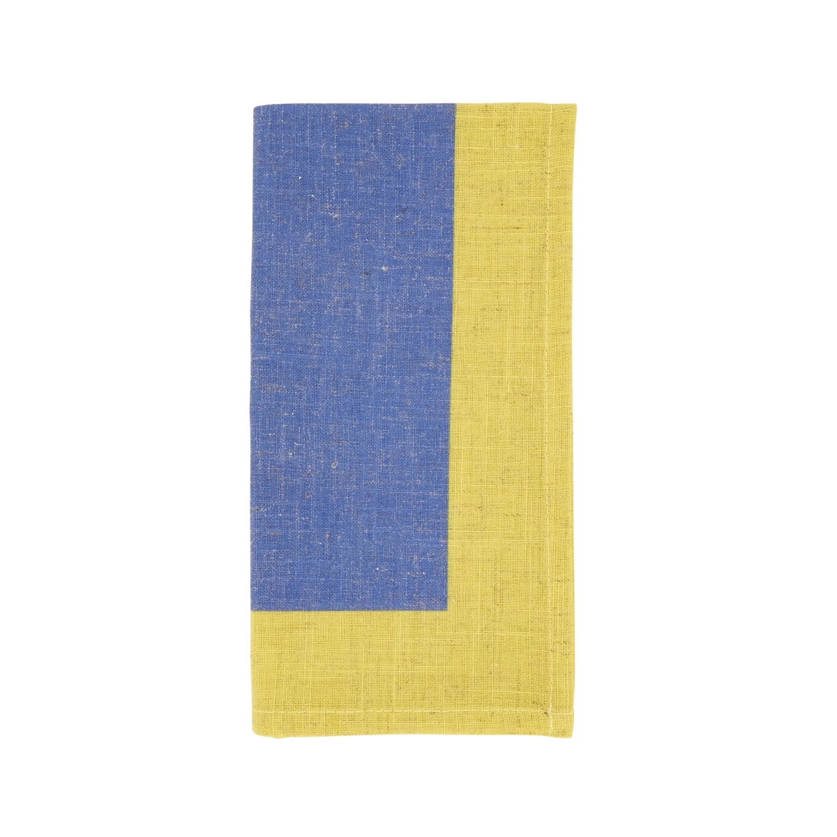 Picture of Saro Lifestyle 3949.BL20S 20 in. Colorful Block Border Napkin, Blue - Set of 4