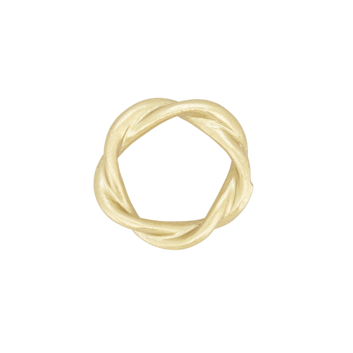 Picture of Saro Lifestyle NR138.GL Twisted Resin Napkin Ring, Gold - Set of 4