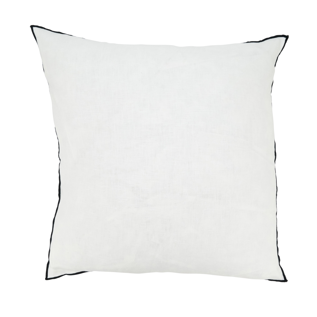 20 in. Sto ashed Stitched Edge Throw Pillow Cover, Black