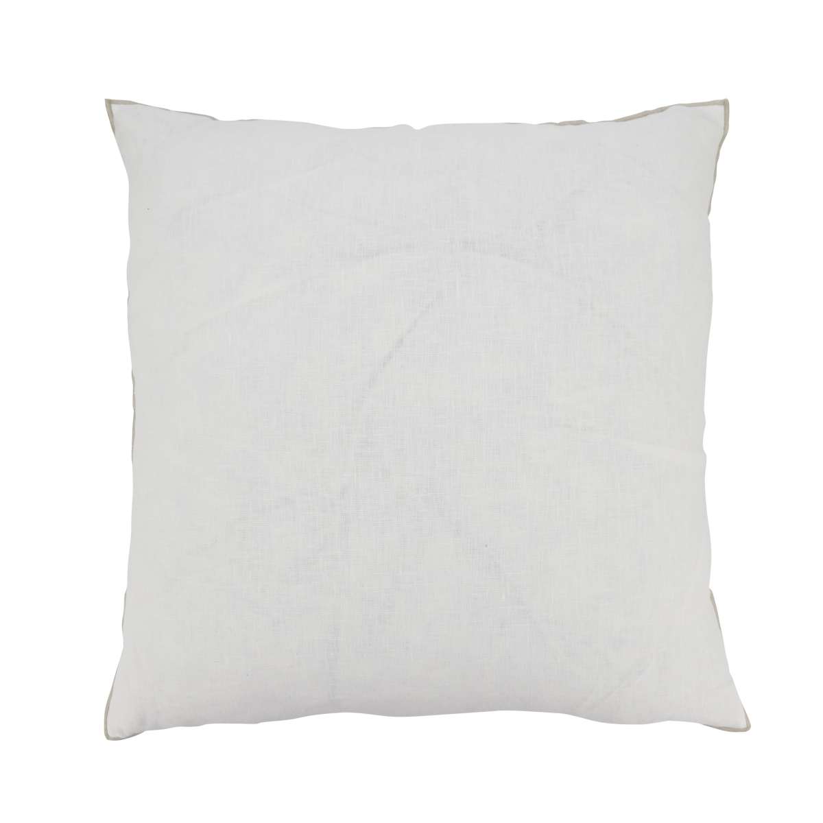 1753.I20SC 20 in. Sto ashed Stitched Edge Throw Pillow Cover, Ivory