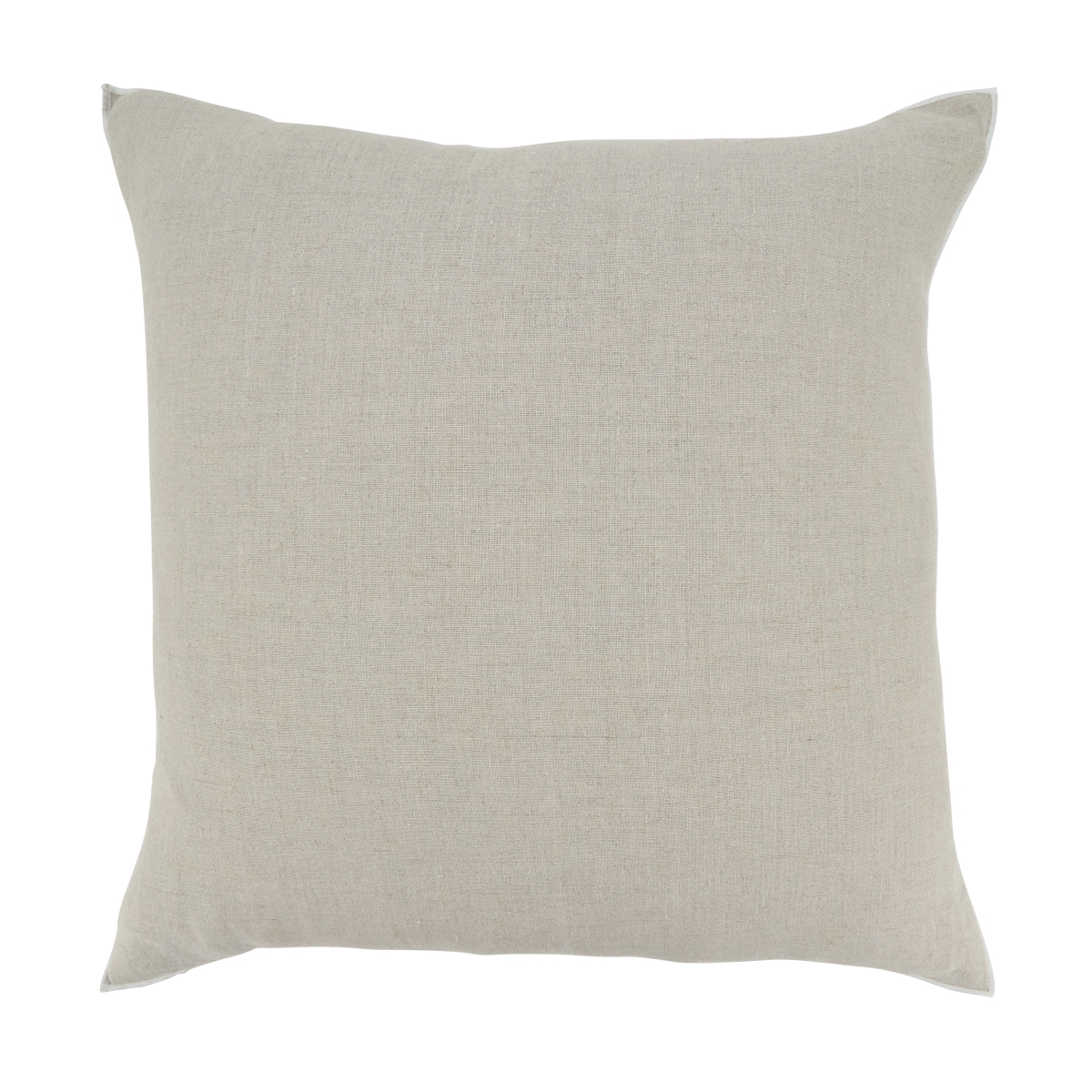 20 in. Sto ashed Stitched Edge Throw Pillow Cover, Natural
