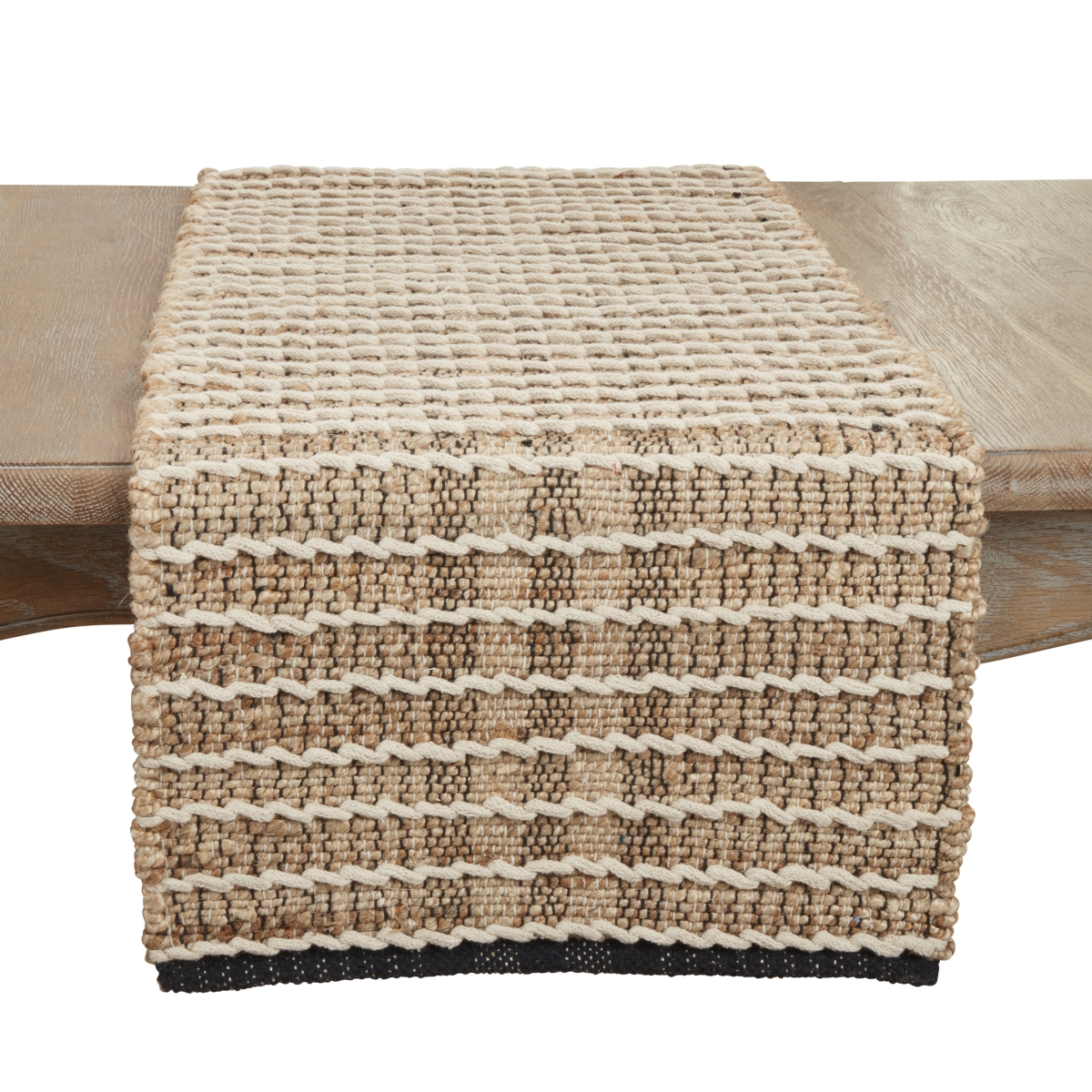 Picture of Saro Lifestyle 809.N1672B 16 x 72 in. Rope Knotwork Design Table Runner, Natural