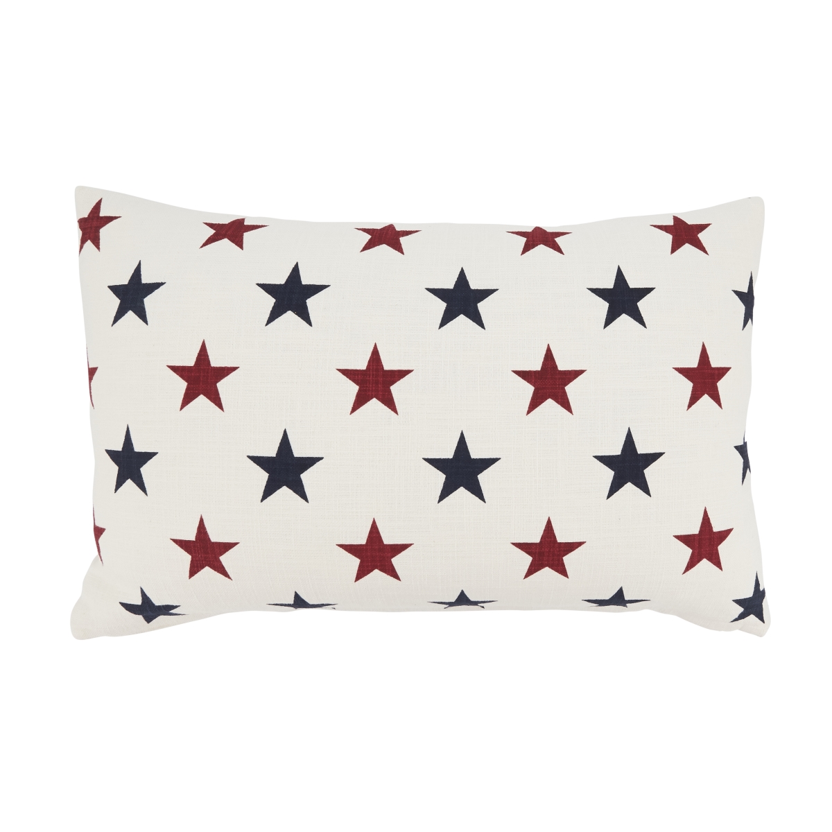 13 x 20 in. Americana Stars Poly Filled Throw Pillow - Red, White & Blue