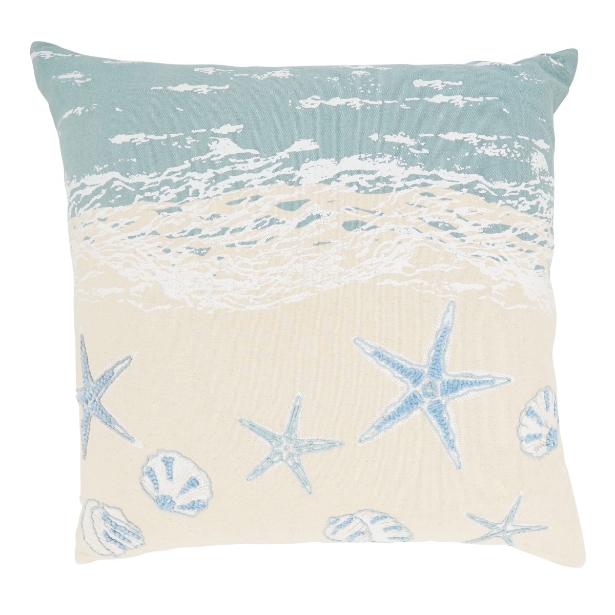 20 in. Seaside Treasures Poly Filled Throw Pillow, Blue