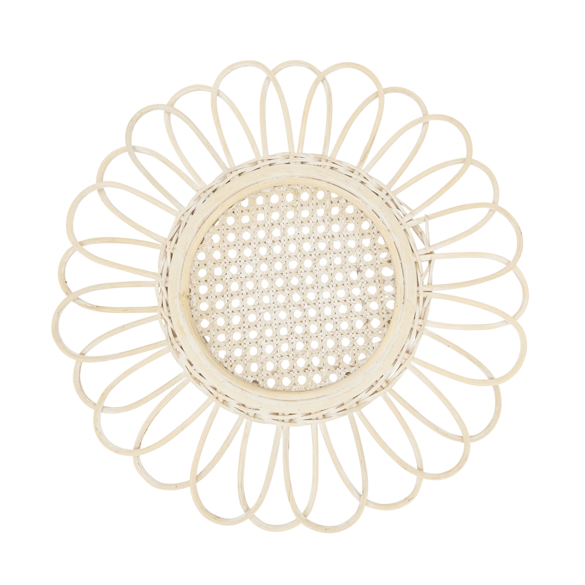 Picture of Saro Lifestyle 2241.N15R 15 in. Spiral Loops Rattan Placemat, Natural - Set of 4
